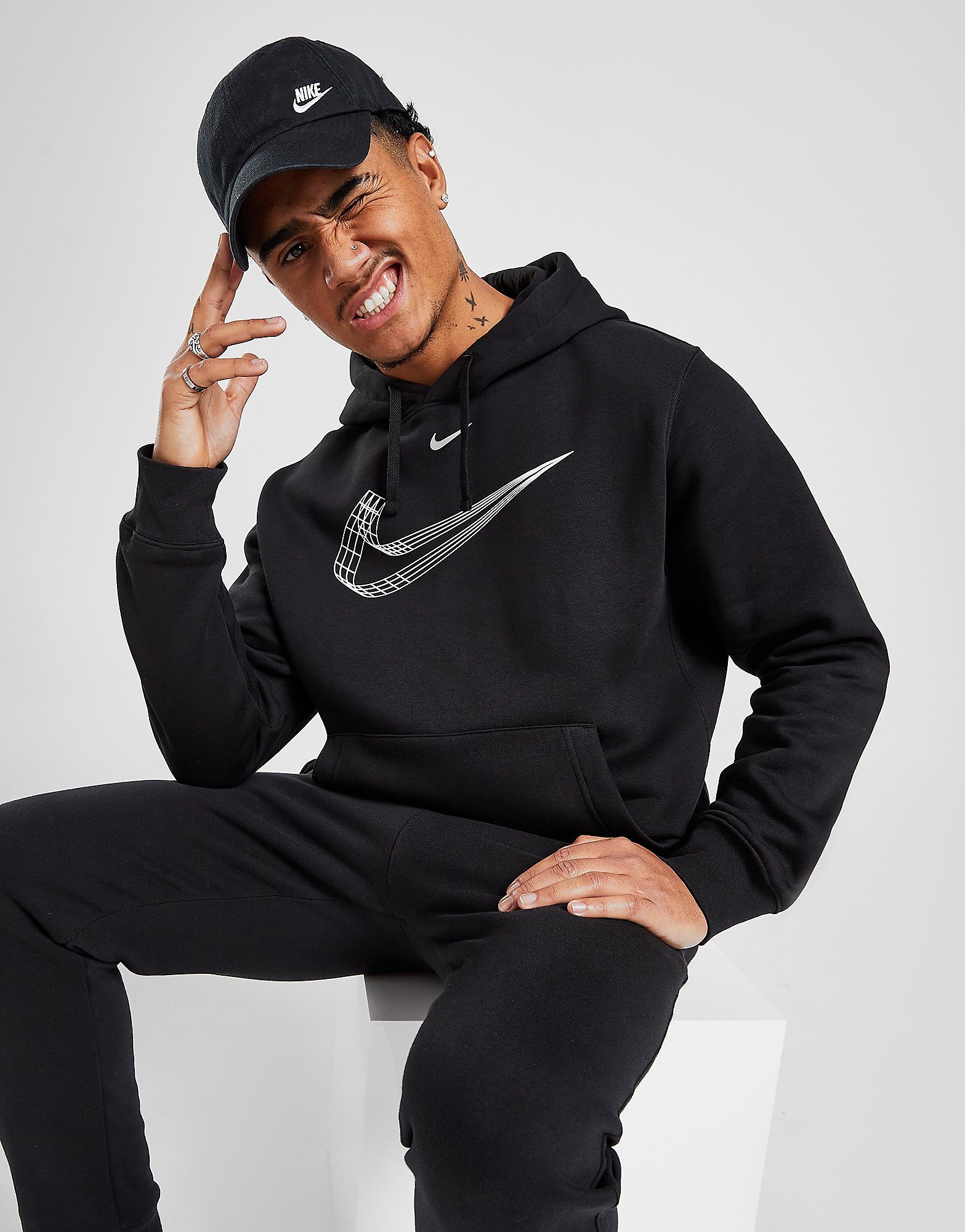 

Nike 3D Hoodie - Black - Mens, Black