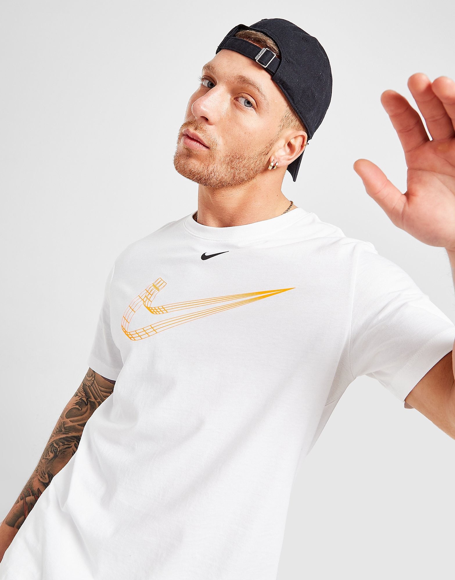 

Nike 3D Swoosh T-Shirt - White, White