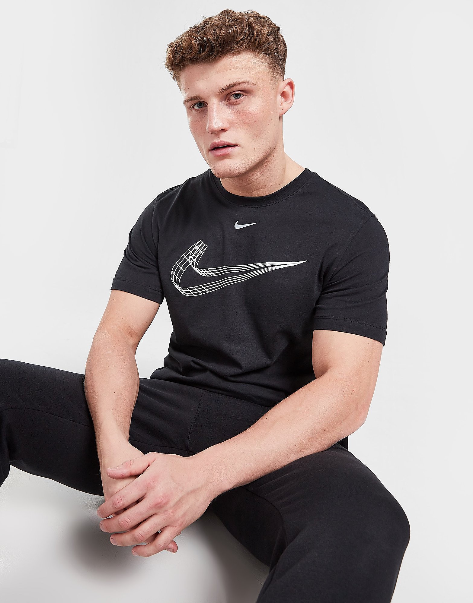

Nike 3D Swoosh T-Shirt - Black, Black