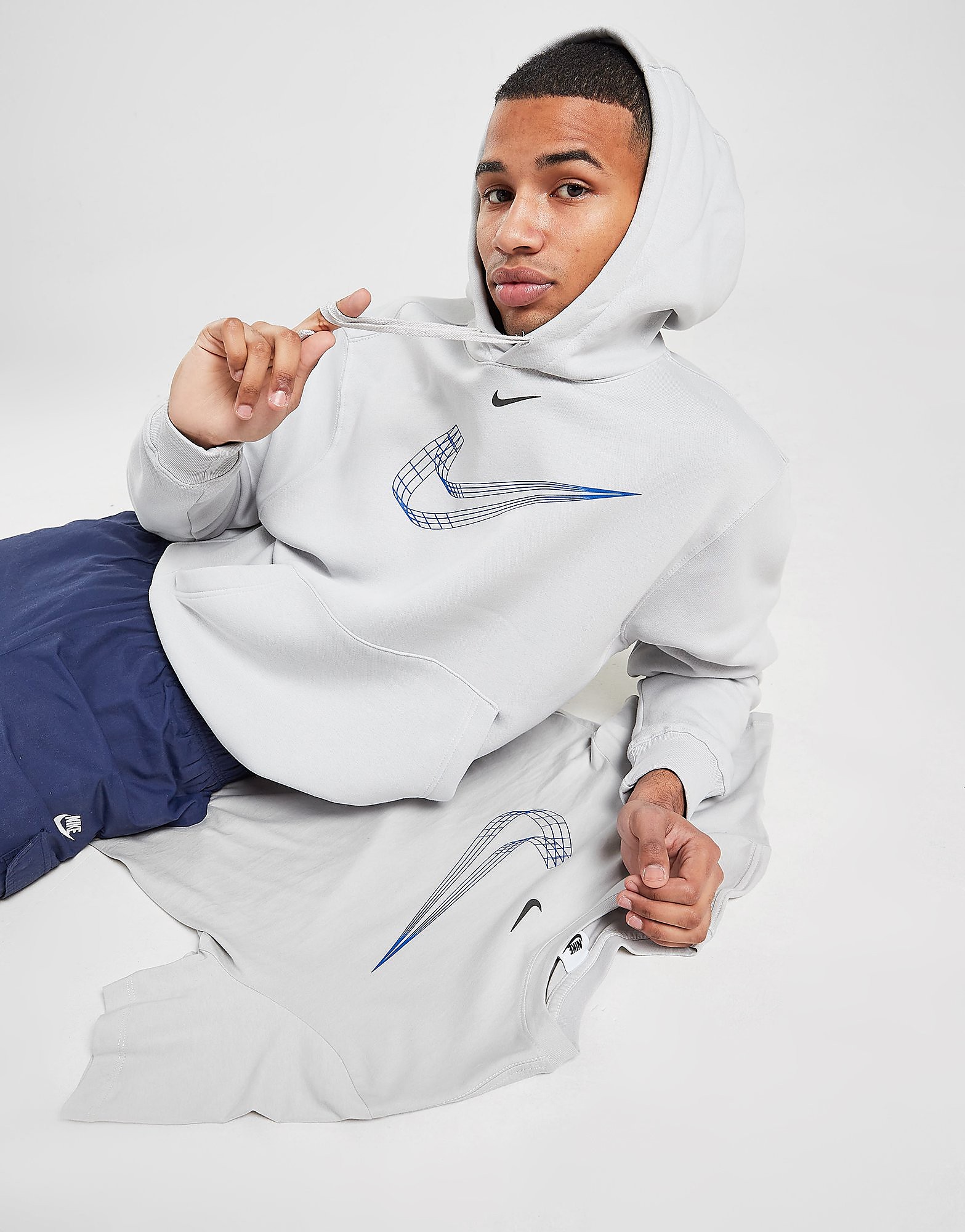 

Nike 3D Hoodie - Grey - Mens, Grey