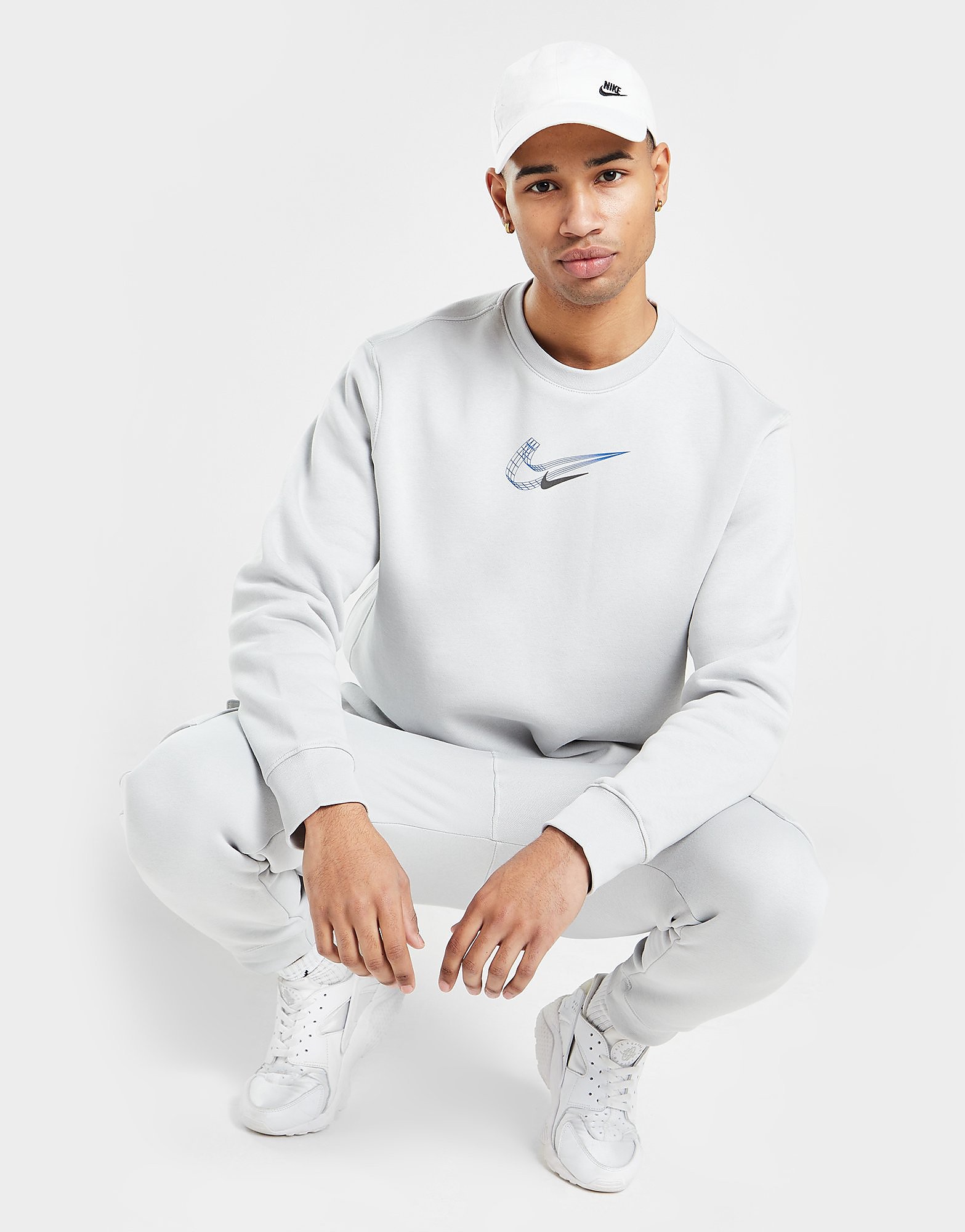 

Nike 3D Crew Sweatshirt - Grey - Mens, Grey