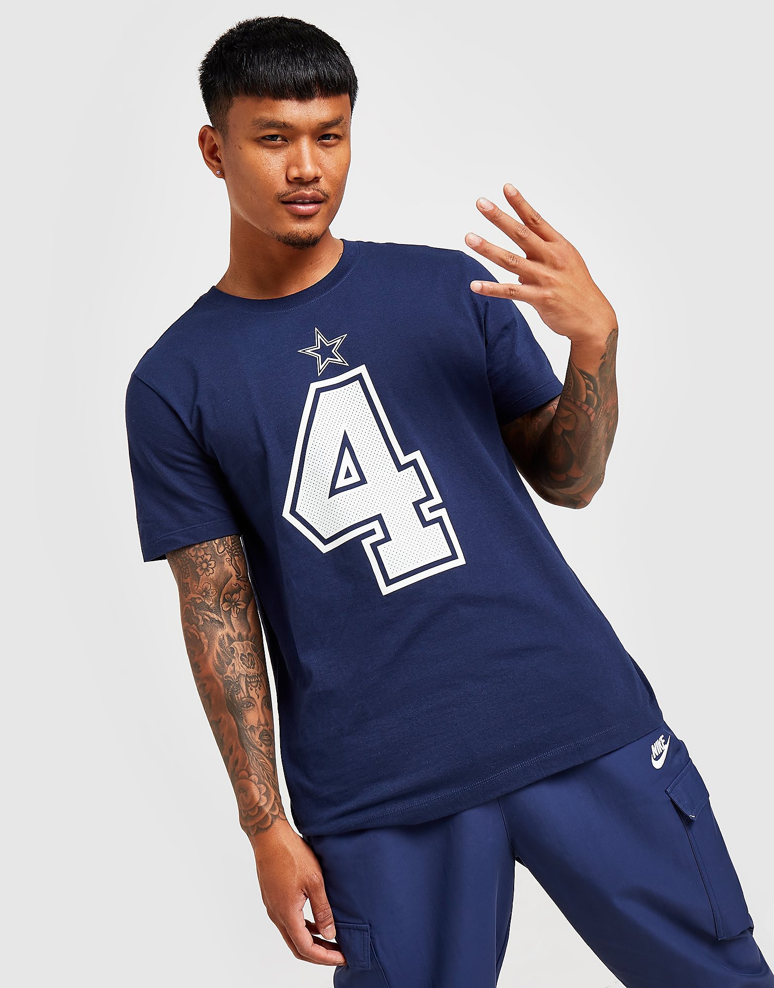 

Nike NFL Dallas Cowboys Prescott #4 T-Shirt - Navy - Mens, Navy
