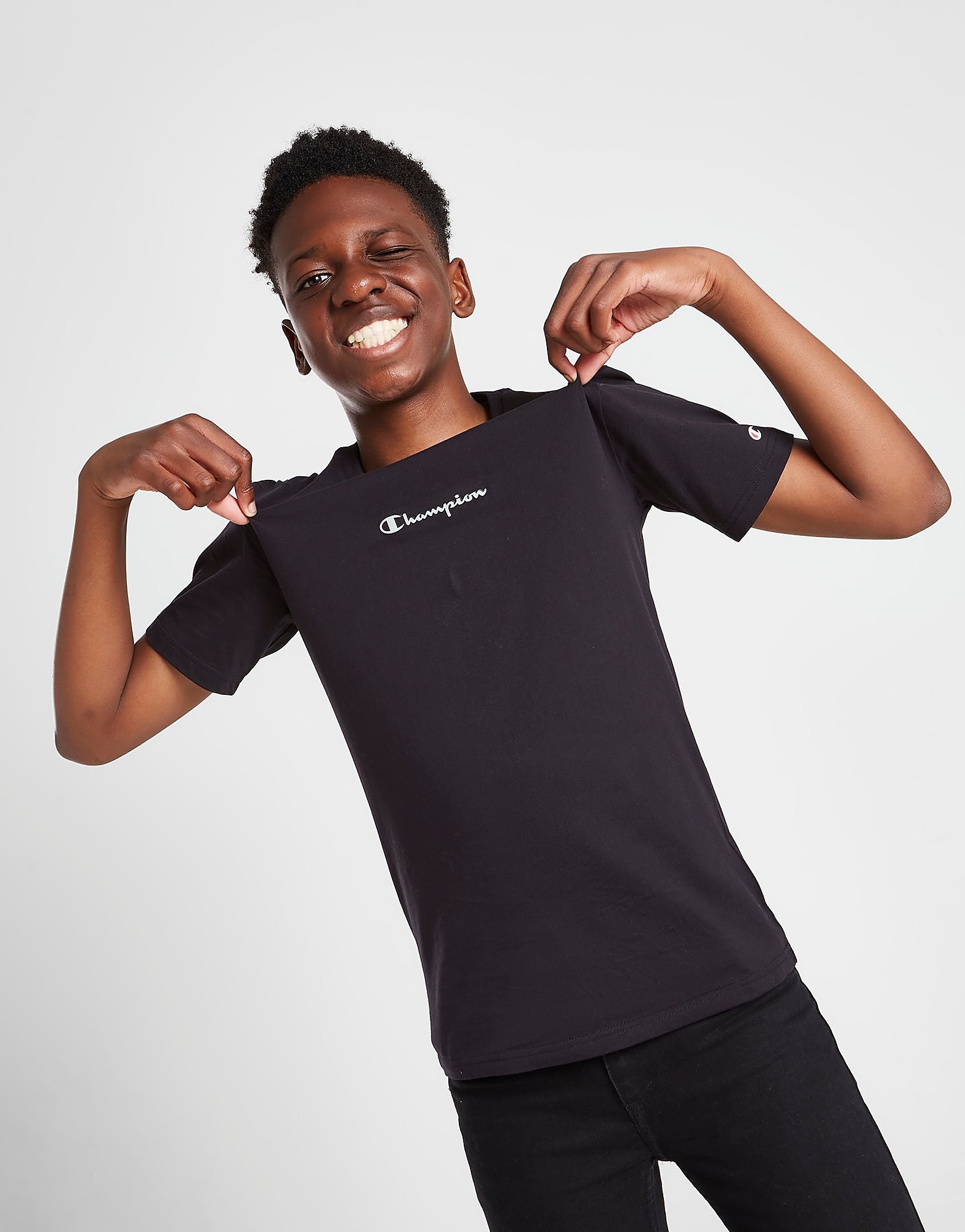 

Champion Iridescent Logo T-Shirt Junior - Black - Kids, Black