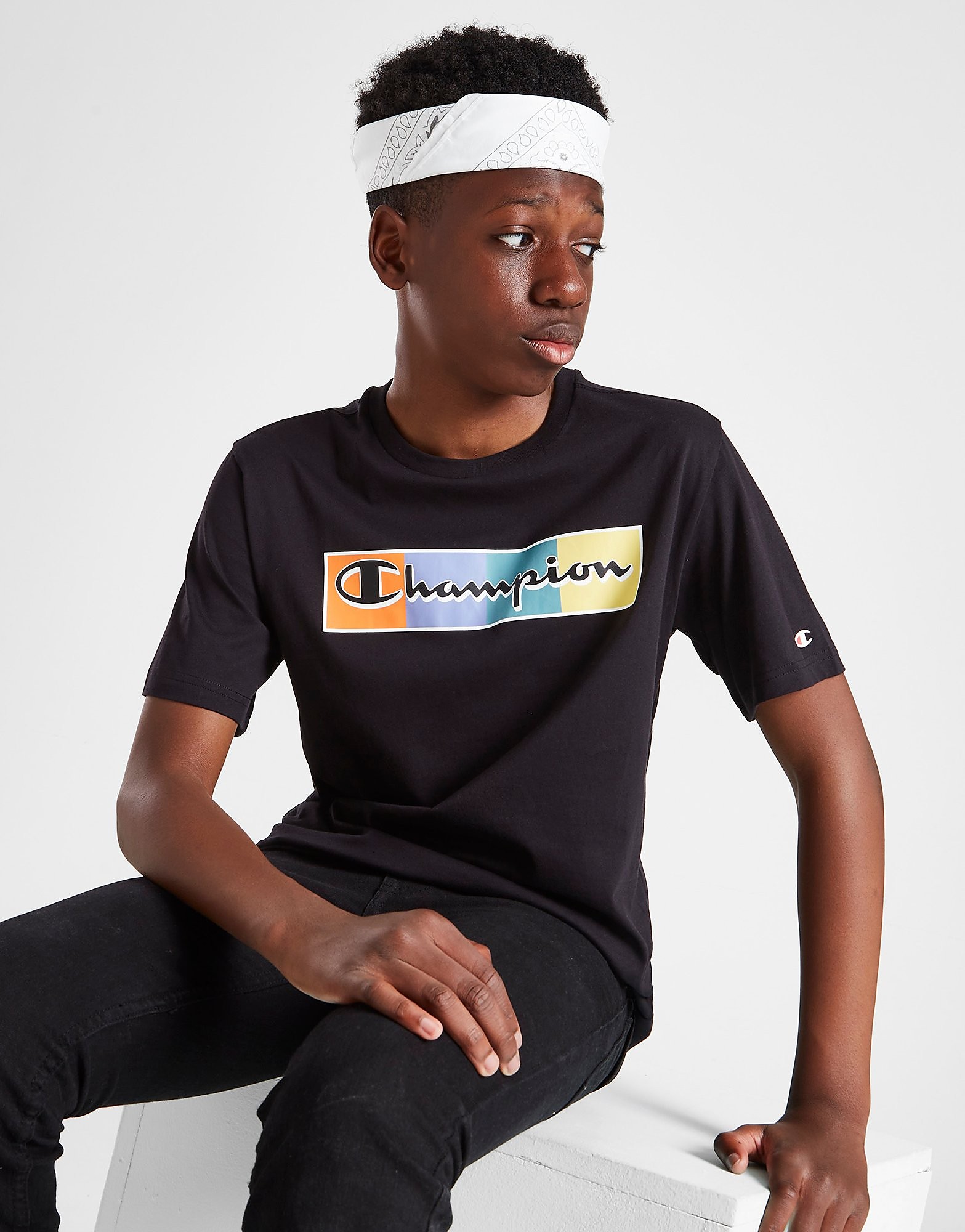 

Champion Box Logo T-Shirt Junior - Black - Kids, Black