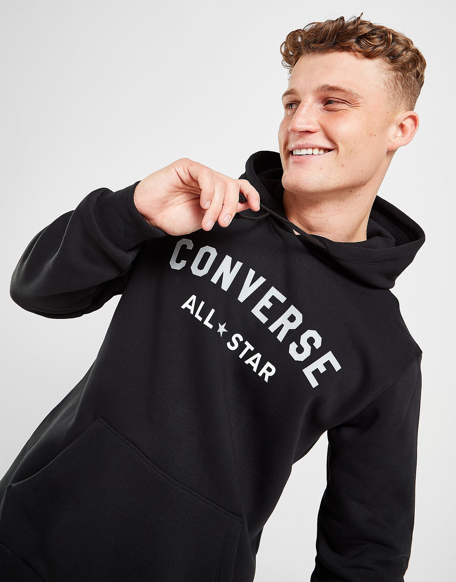 

Converse Arch Hoodie - Black - Mens, Black