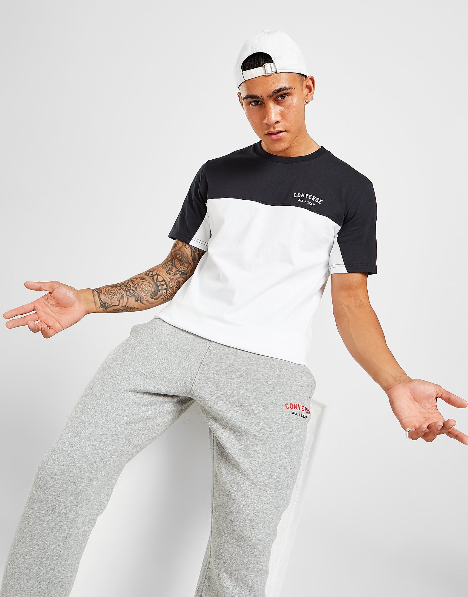 

Converse Arch Colour Block T-Shirt - Black - Mens, Black