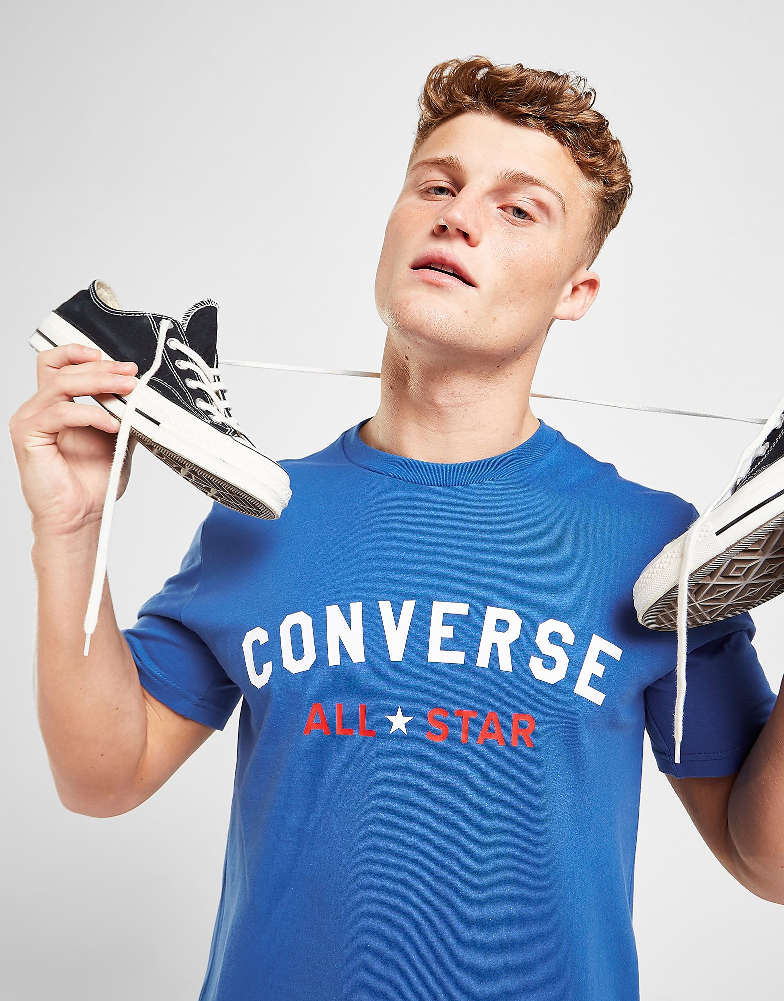 

Converse Arch Logo T-Shirt - Blue - Mens, Blue