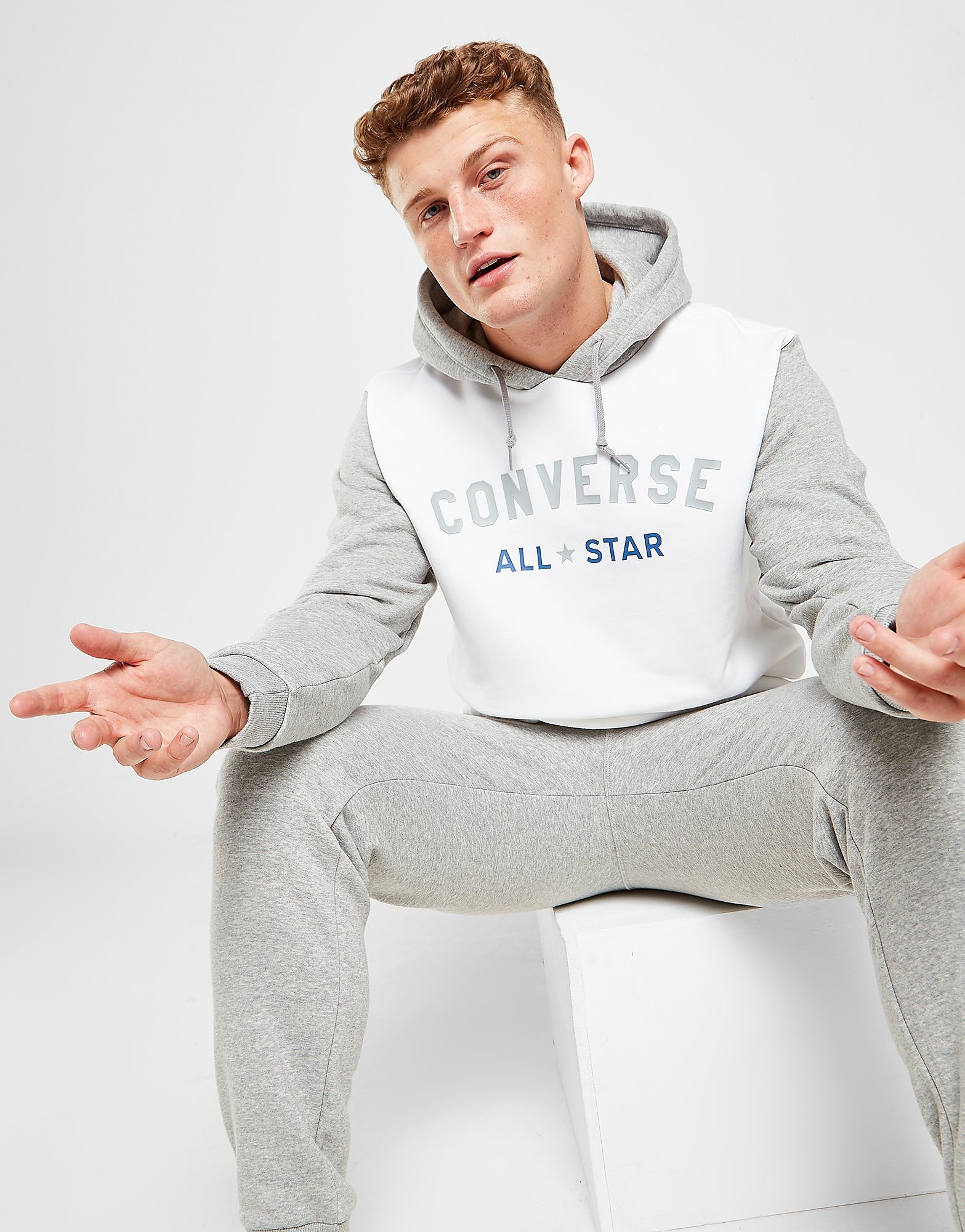 

Converse Arch Hoodie - White - Mens, White