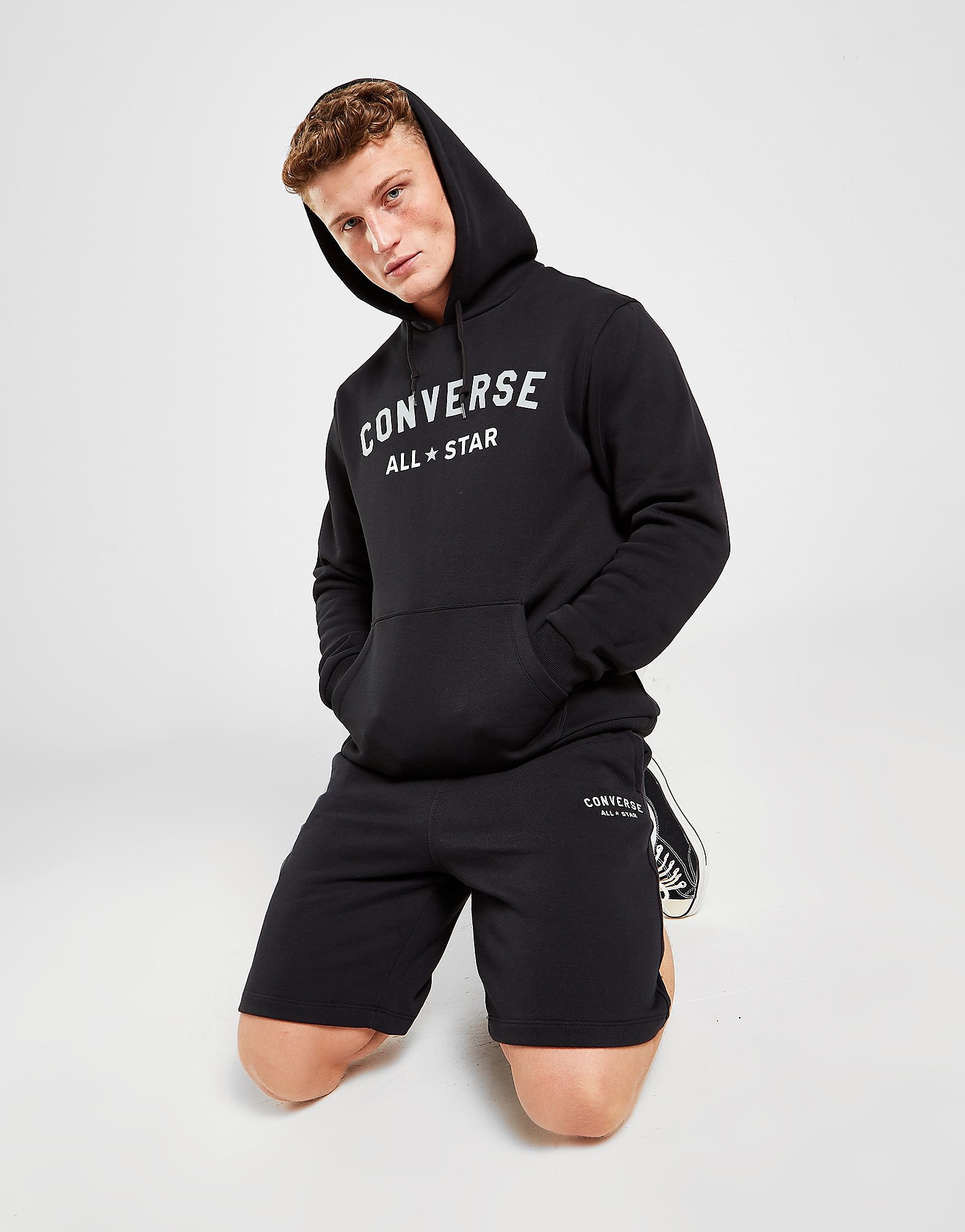 

Converse Arch French Terry Shorts - Black - Mens, Black