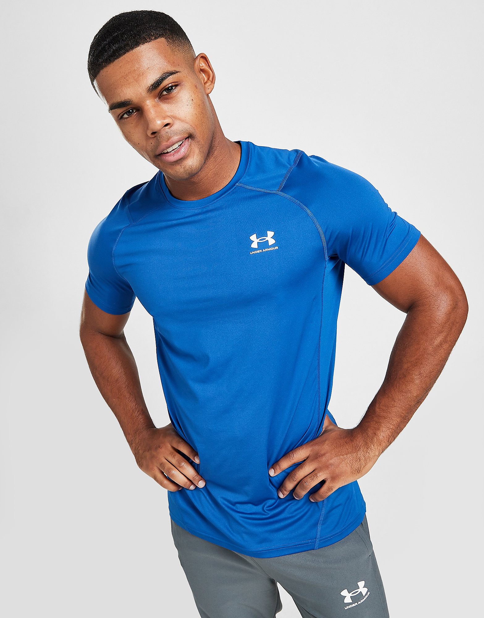

Under Armour HeatGear T-Shirt - Tech Blue/SS - Mens, Tech Blue/SS
