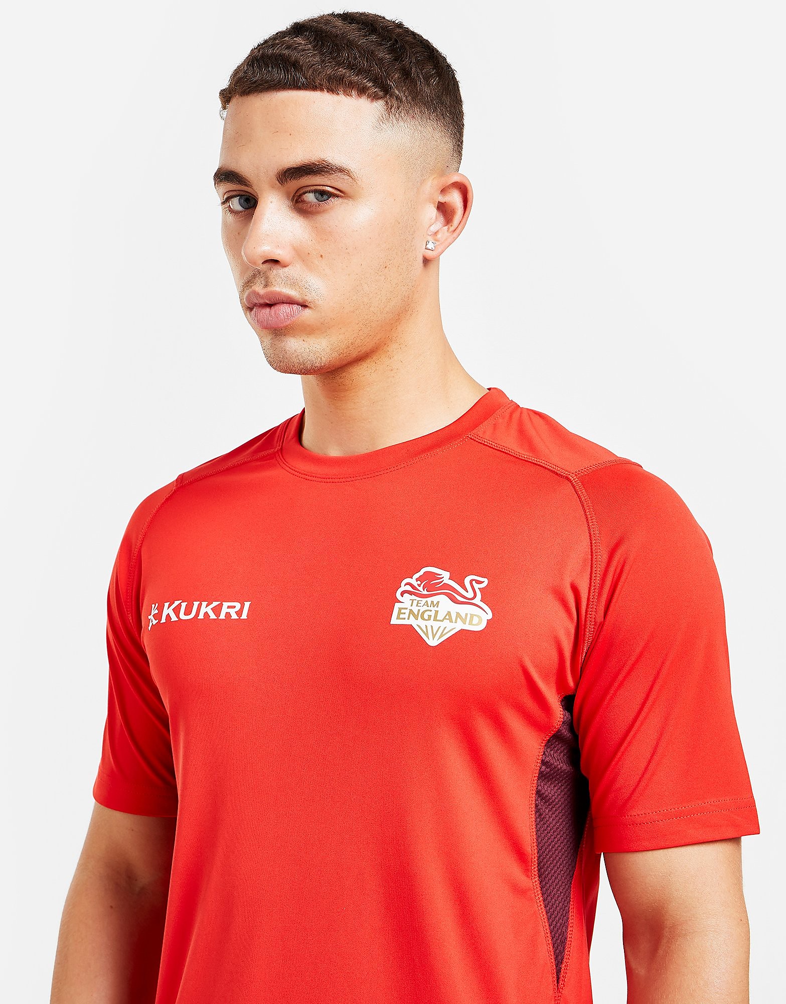 Kukri T-Shirt Team England Tech - Vermelho - Mens, Vermelho