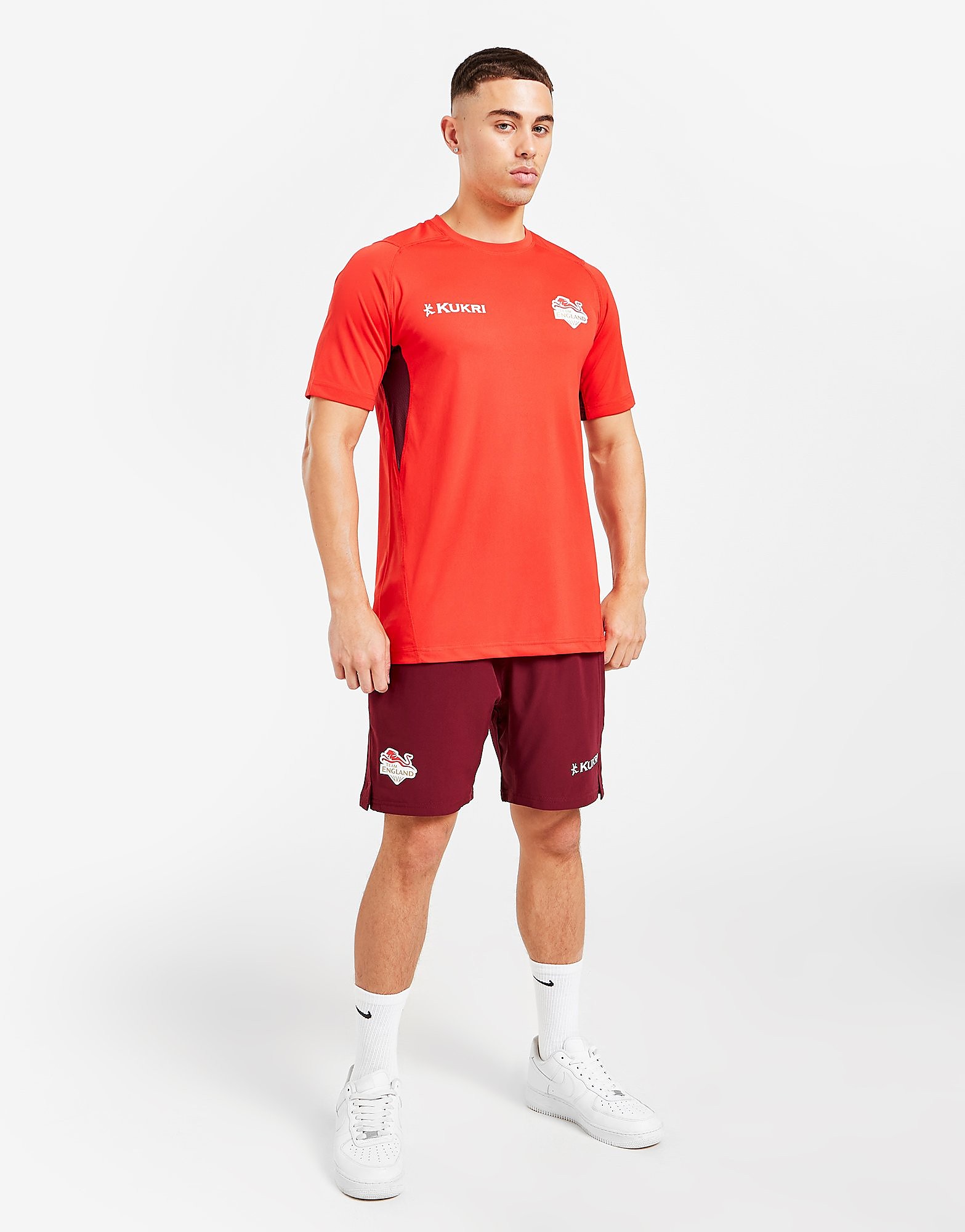 

Kukri Team England Training Shorts - Red - Mens, Red