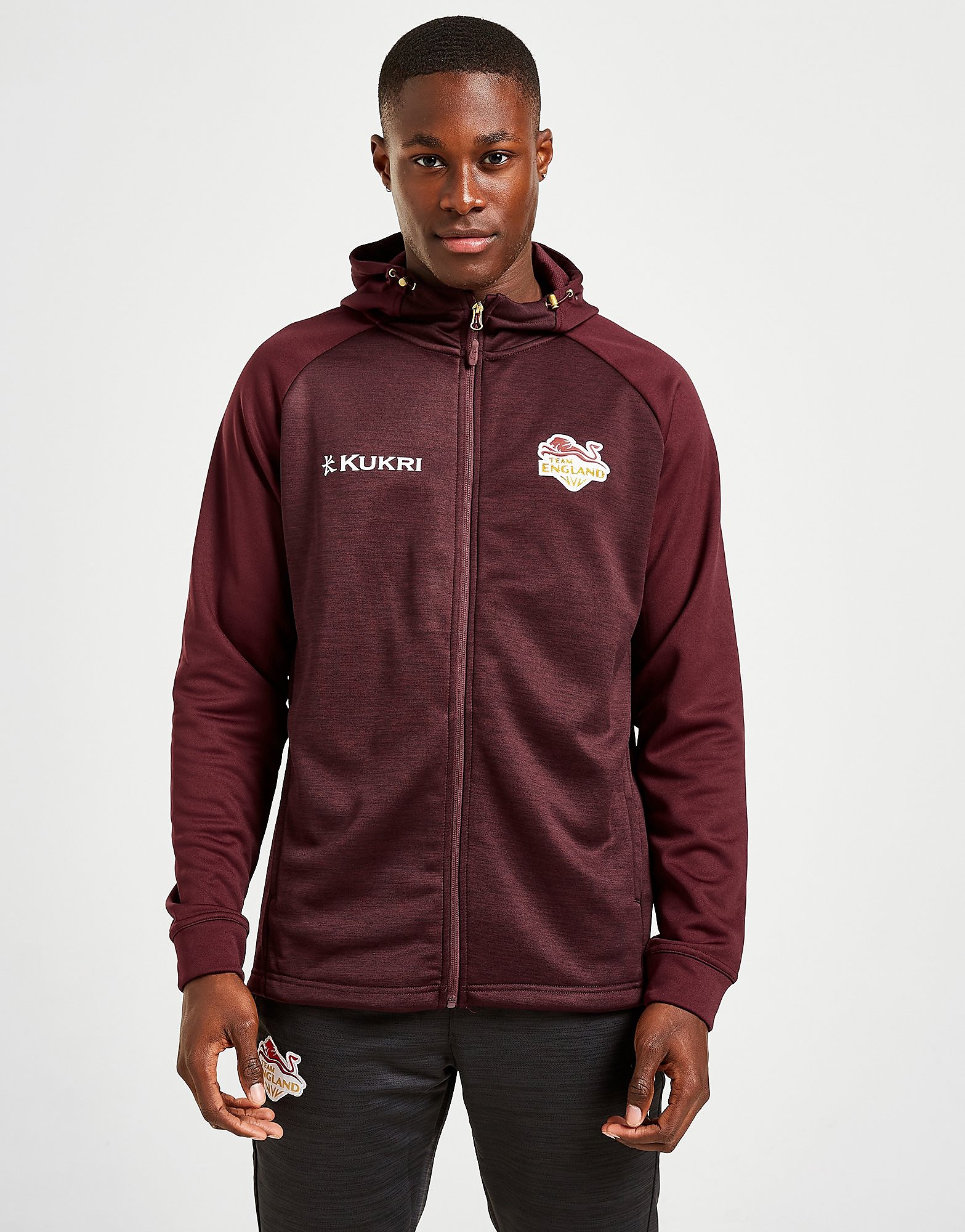 

Kukri Team England Full Zip Tech Hoodie - Red - Mens, Red