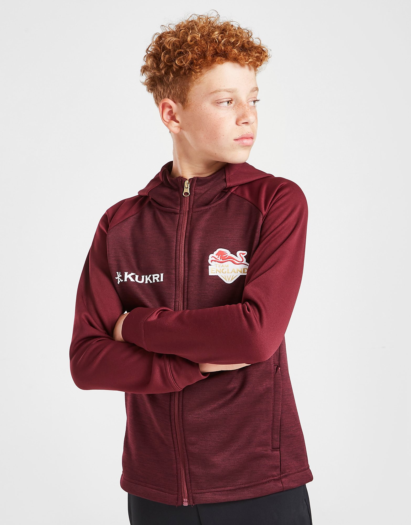 

Kukri Team England Full Zip Tech Hoodie Junior - Red - Kids, Red