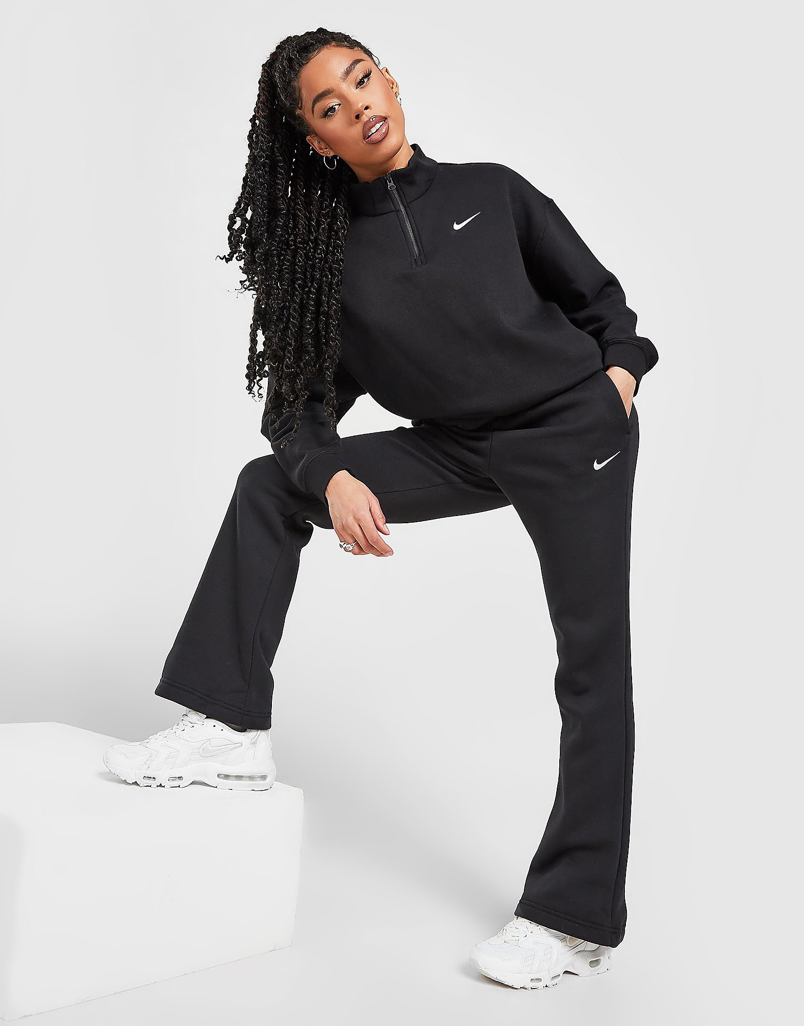 

Nike Trend Fleece Flare Joggers - Black - Womens, Black