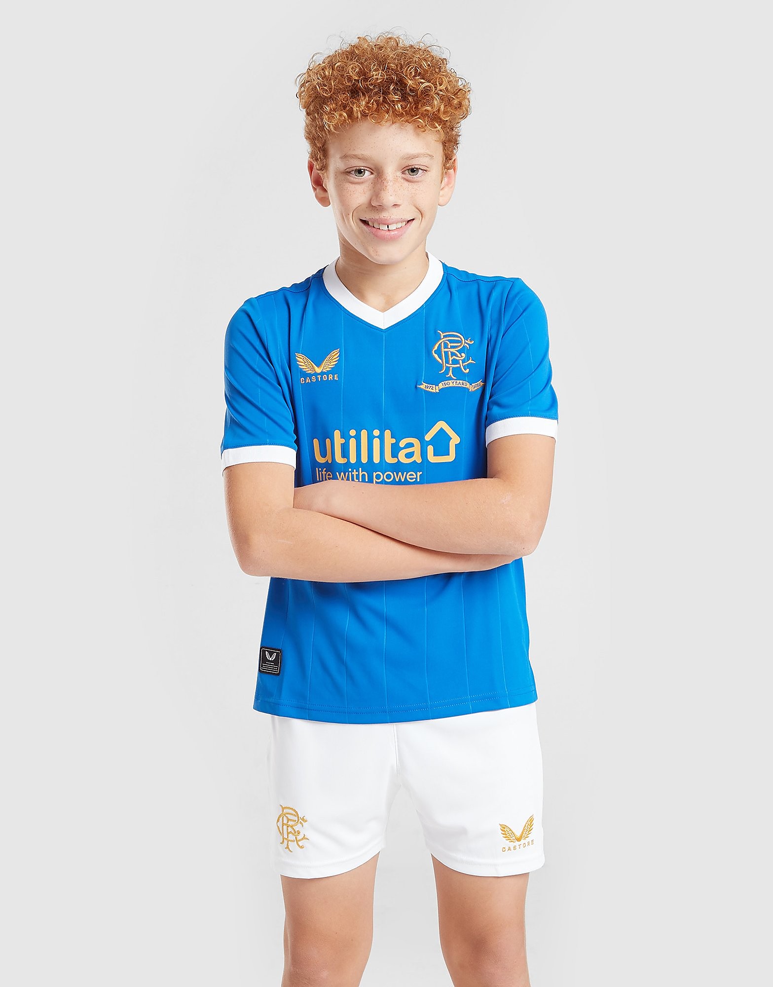 

Castore Rangers FC 2021/22 Home Shorts Junior - White - Kids, White