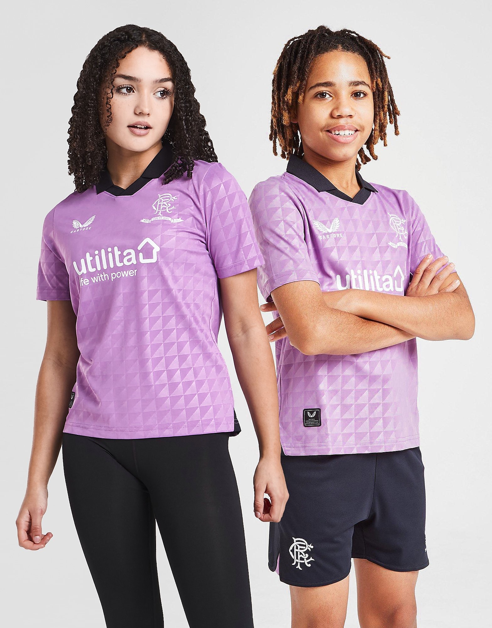 

Castore Rangers FC 2021/22 Third Shirt Junior - Purple - Kids, Purple
