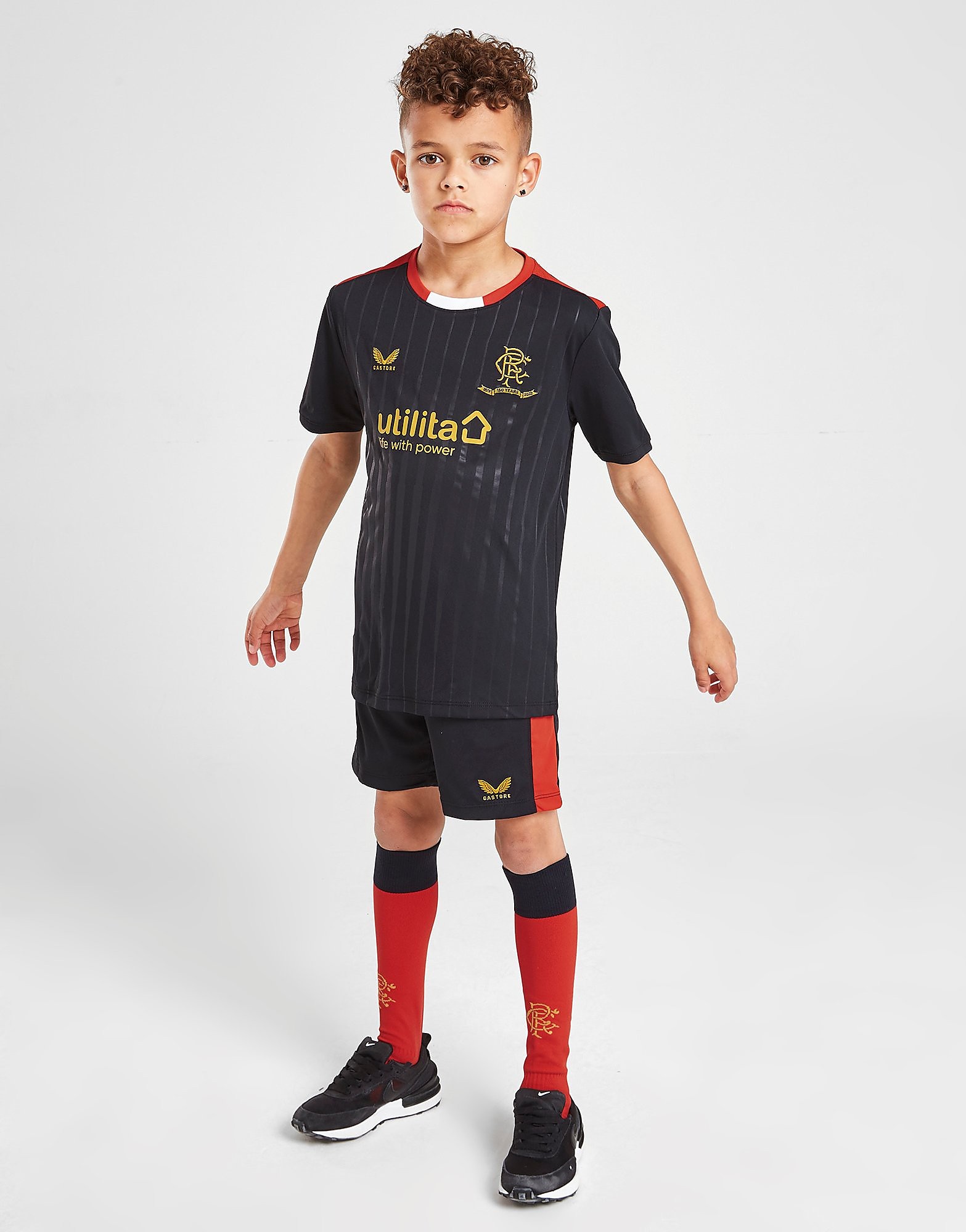 

Castore Rangers FC 2021/22 Away Kit Children - Black - Kids, Black