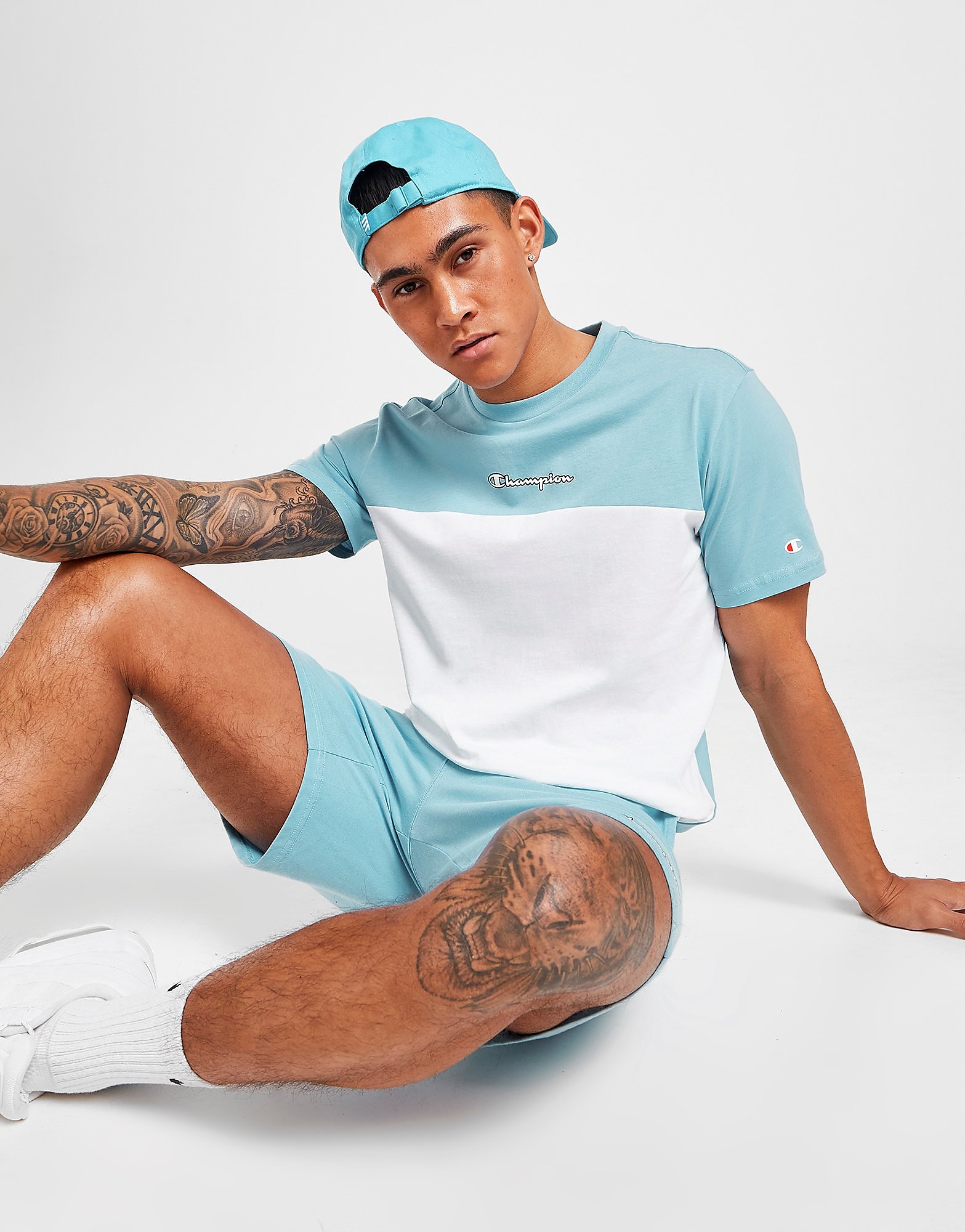 

Champion Colour Block T-Shirt - Only at JD - Blue - Mens, Blue