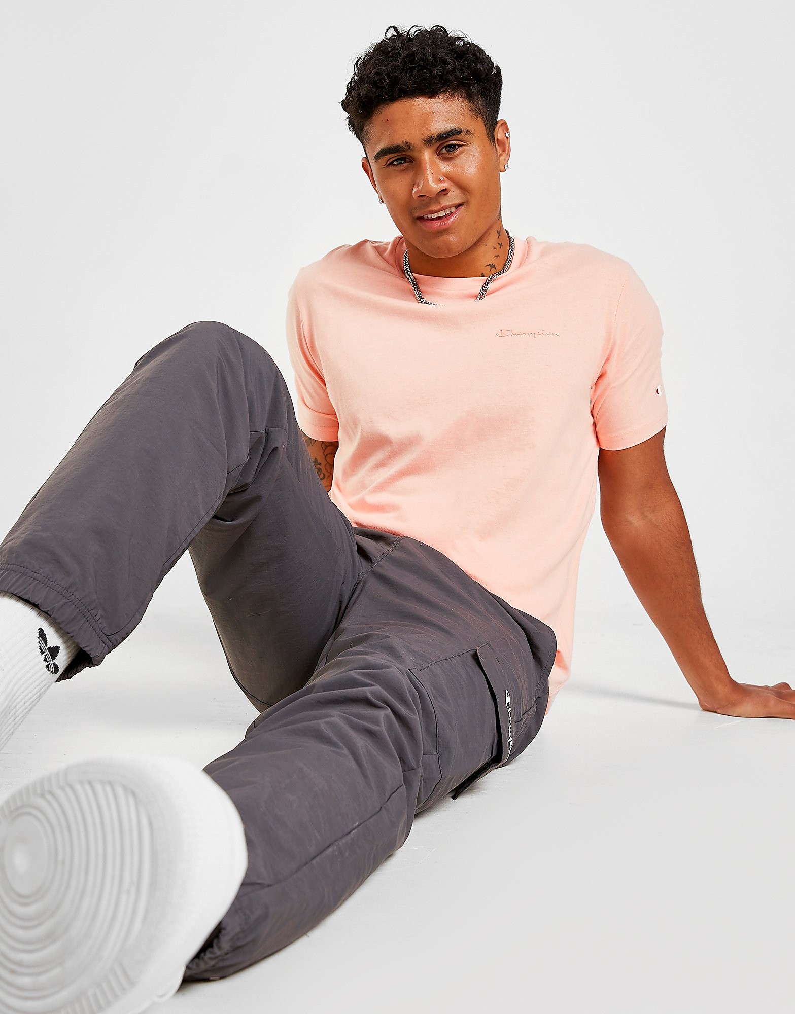 

Champion Script Logo T-Shirt - Pink - Mens, Pink