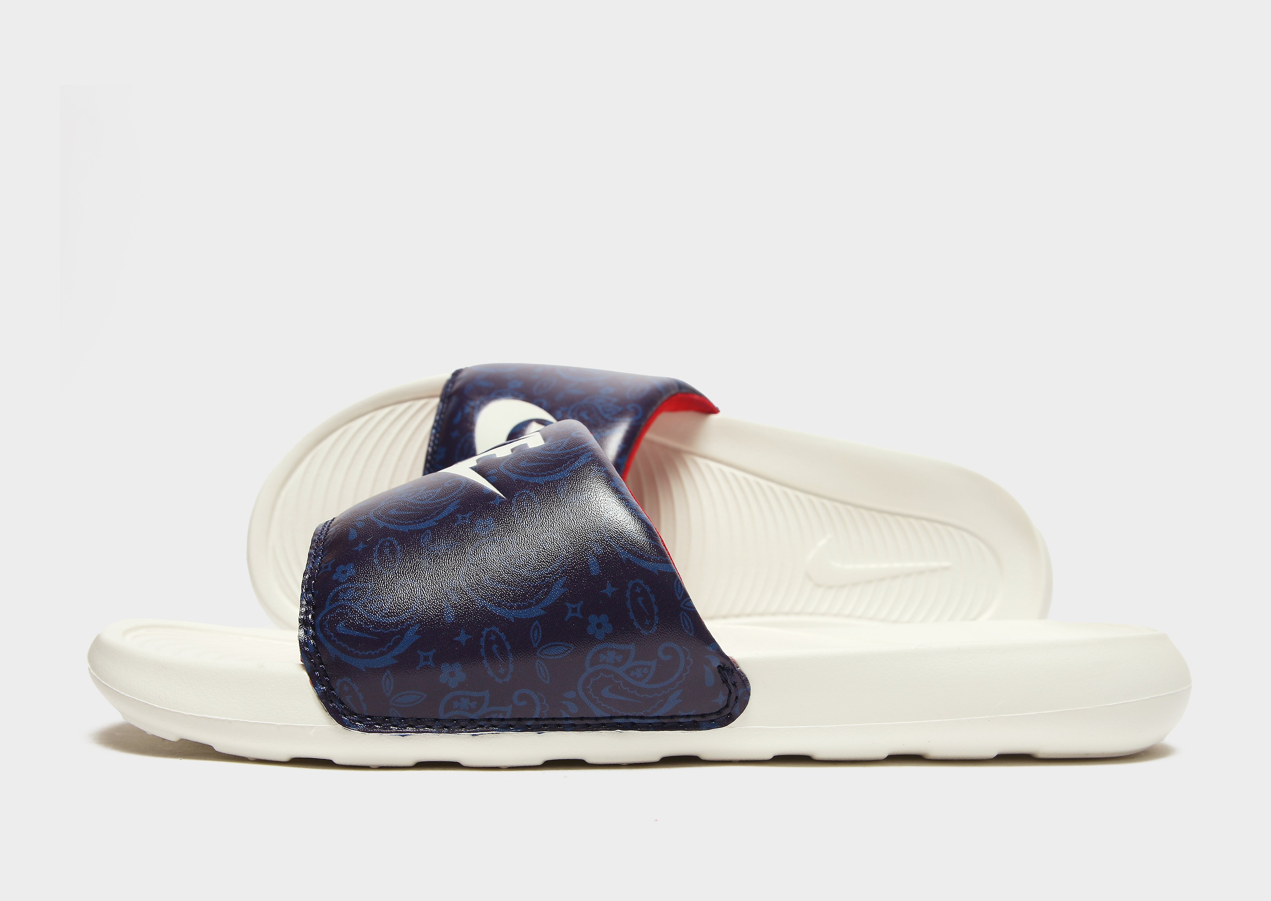 

Nike Victori One Slides - Blackened Blue/Dark Marina Blue/University Red/Sail - Mens, Blackened Blue/Dark Marina Blue/University Red/Sail