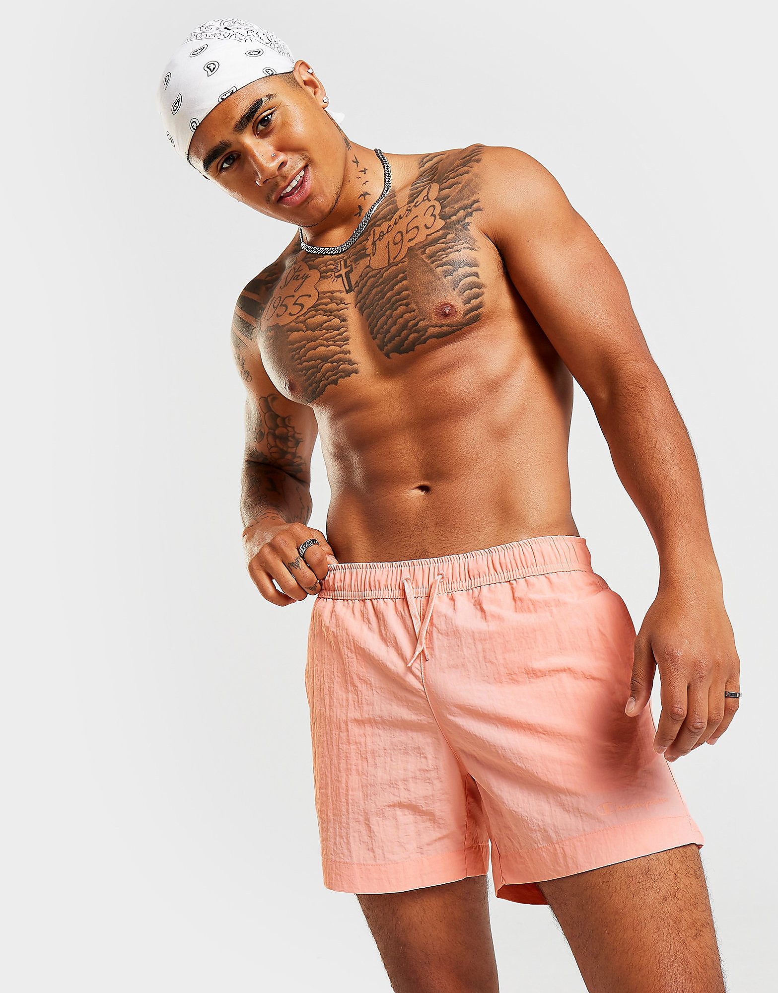 Champion Swim Shorts - Pink - Mens, Pink