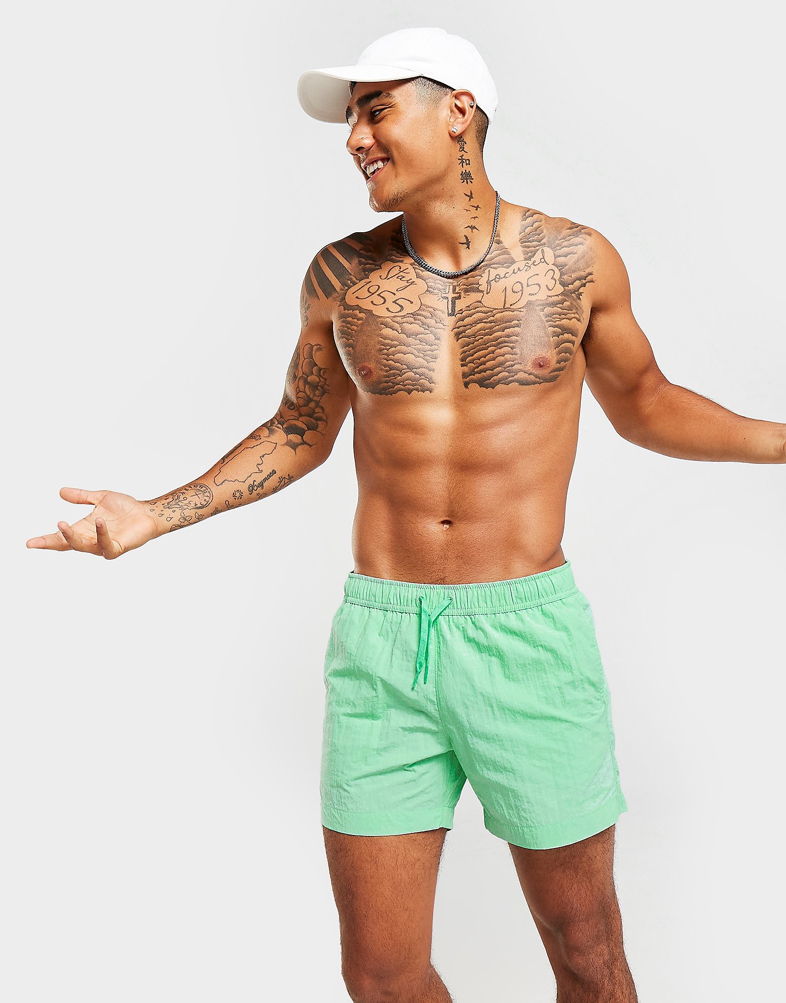 

Champion Swim Shorts - Green - Mens, Green