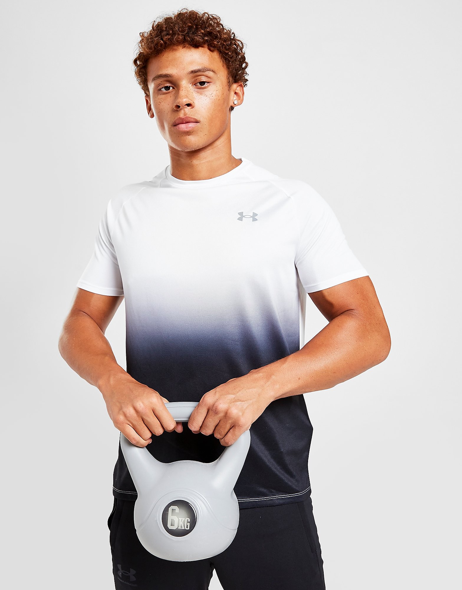 Under Armour Tech Fade T-Shirt - Only at JD - White - Mens, White