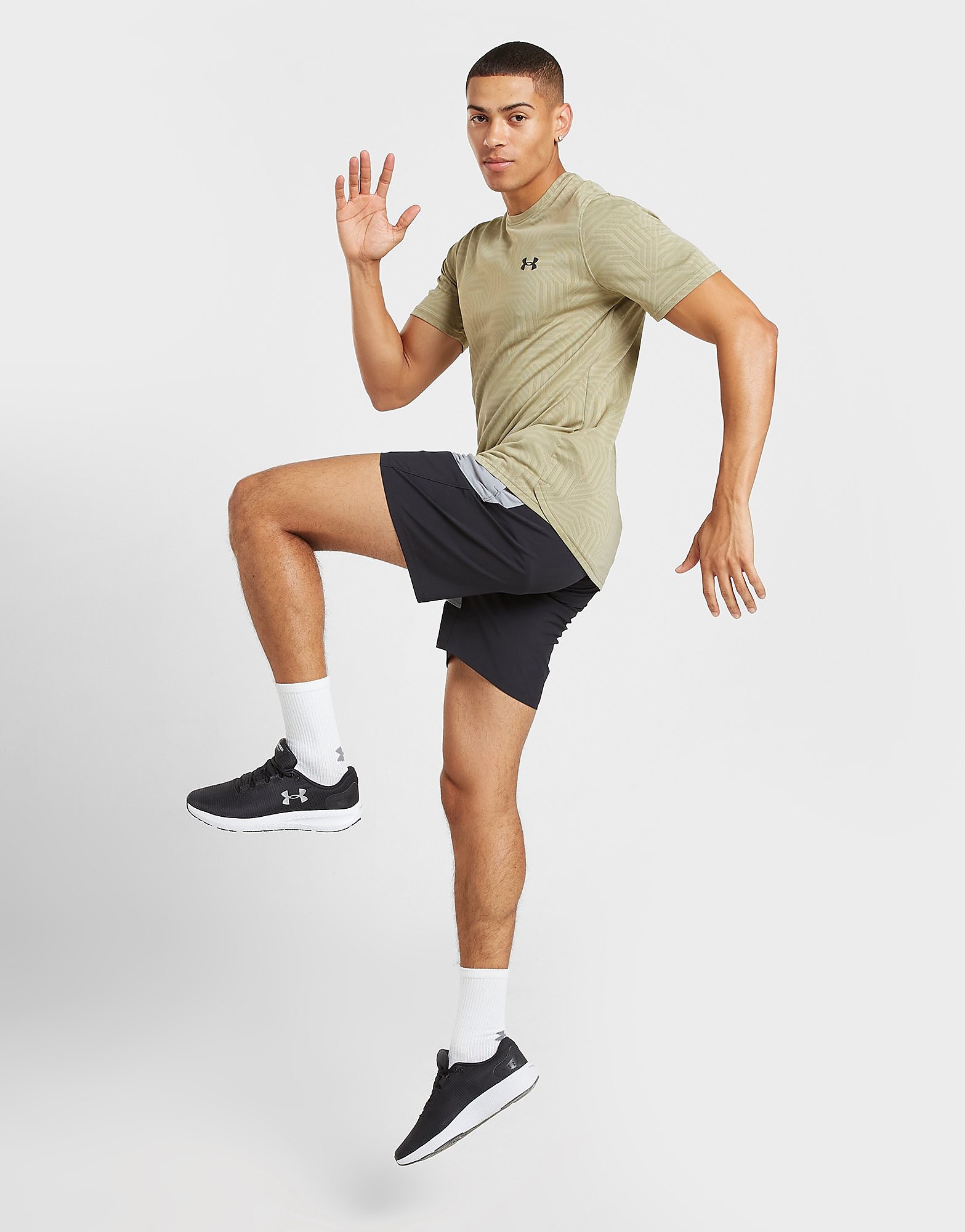 

Under Armour Jacquard T-Shirt - Green - Mens, Green