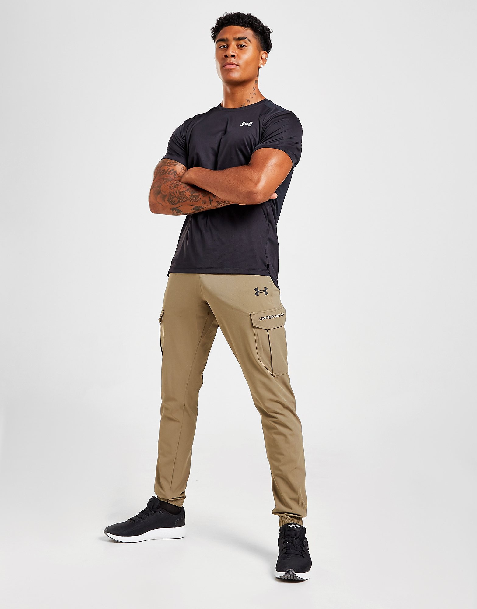 

Under Armour Woven Wordmark Cargo Track Pants - Only at JD - Brown - Mens, Brown
