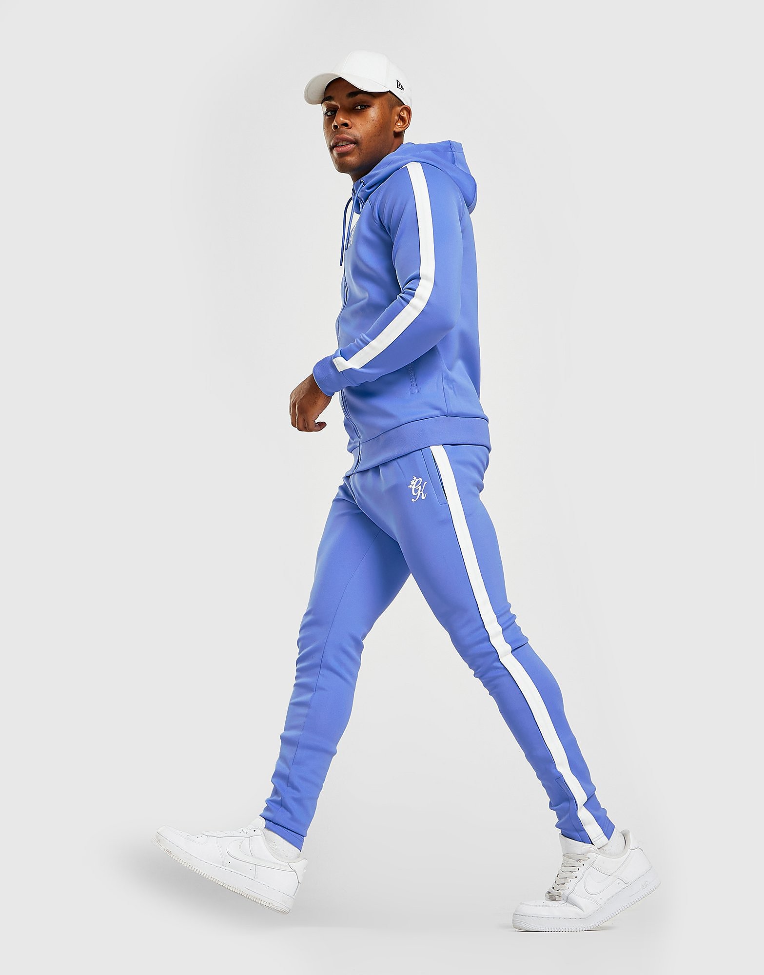 

Gym King Basis Poly Full Zip Tracksuit - Blue, Blue