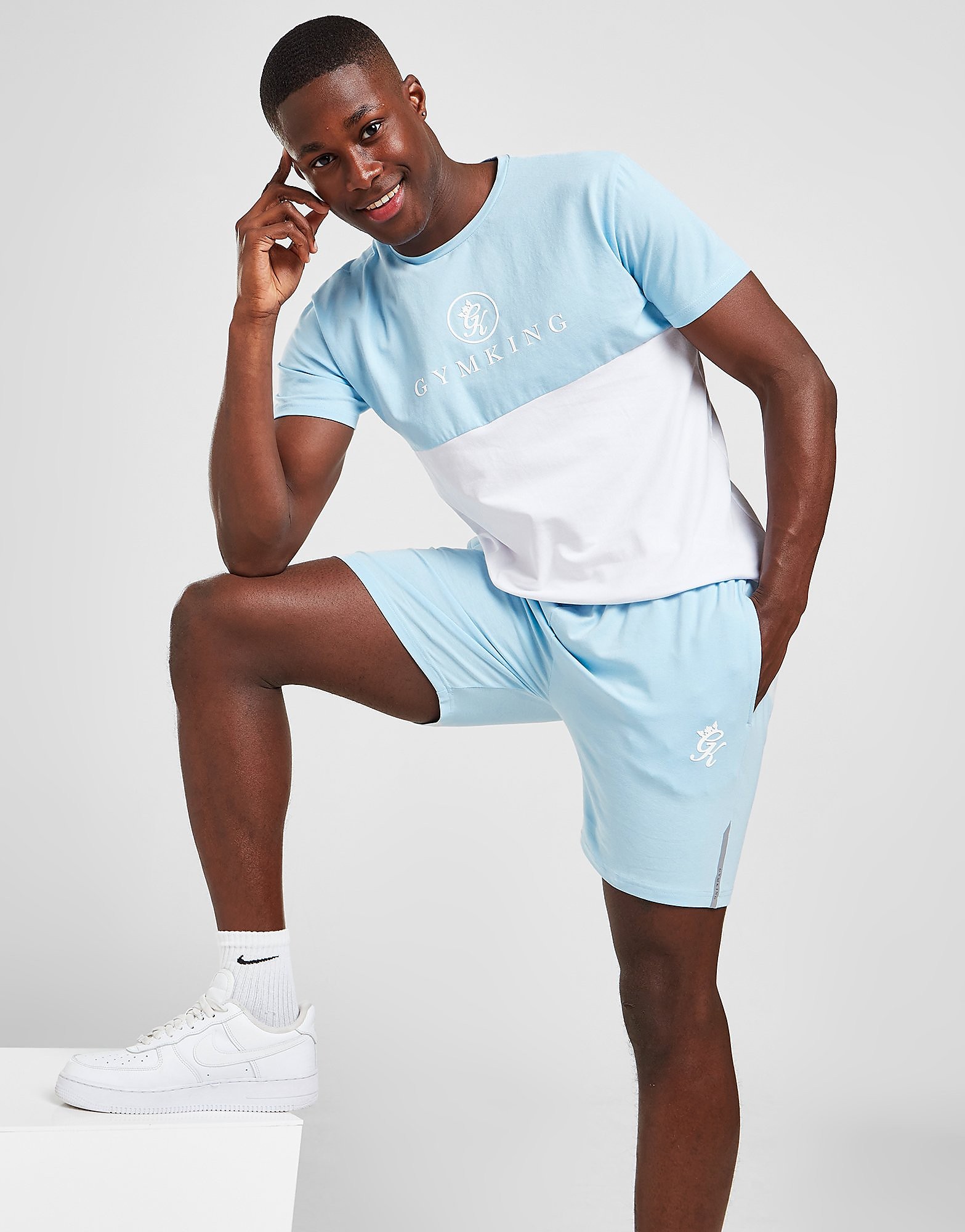 

Gym King Pro T-Shirt/Shorts Set - Only at JD - Blue/White - Mens, Blue/White