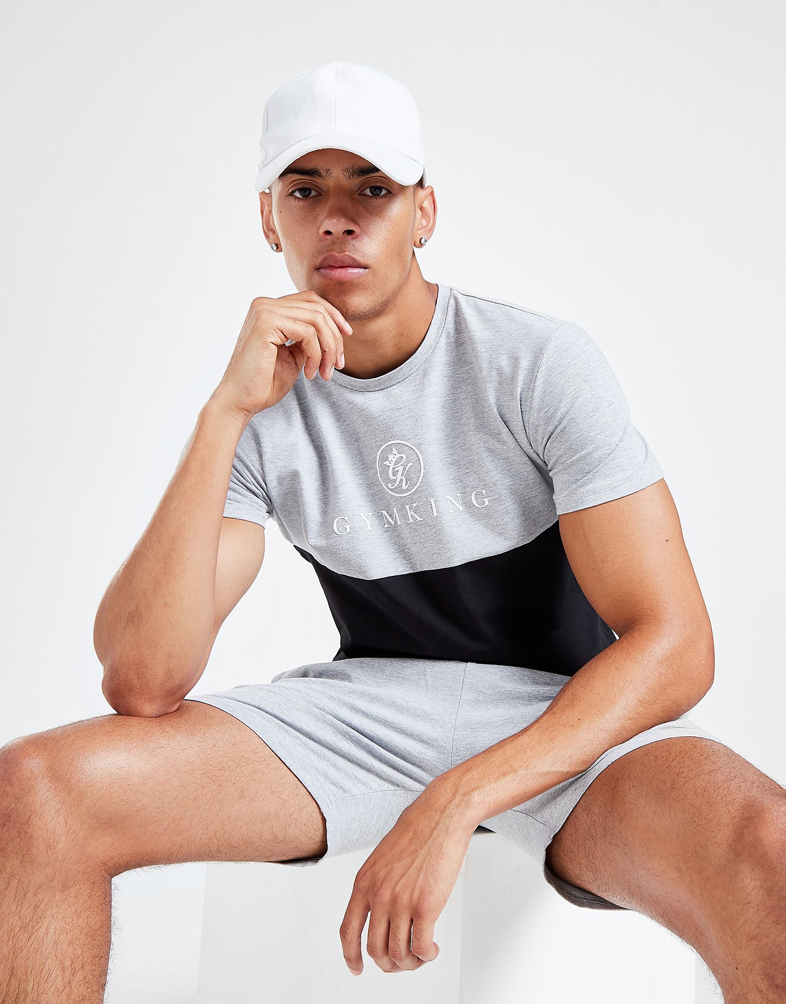 

Gym King Pro T-Shirt/Shorts Set - Only at JD - Grey - Mens, Grey