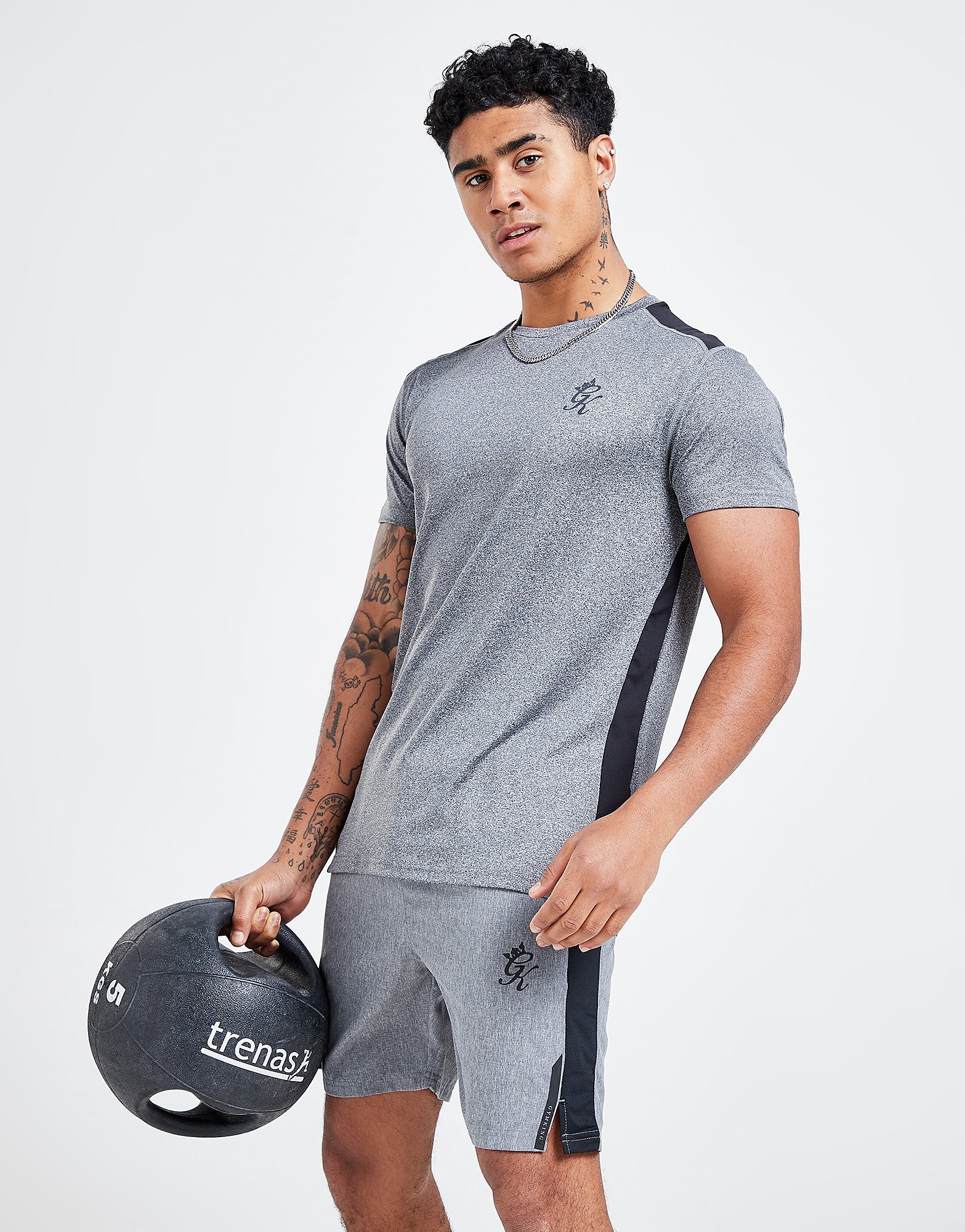 

Gym King T-Shirt/Shorts Gym Set - Grey - Mens, Grey
