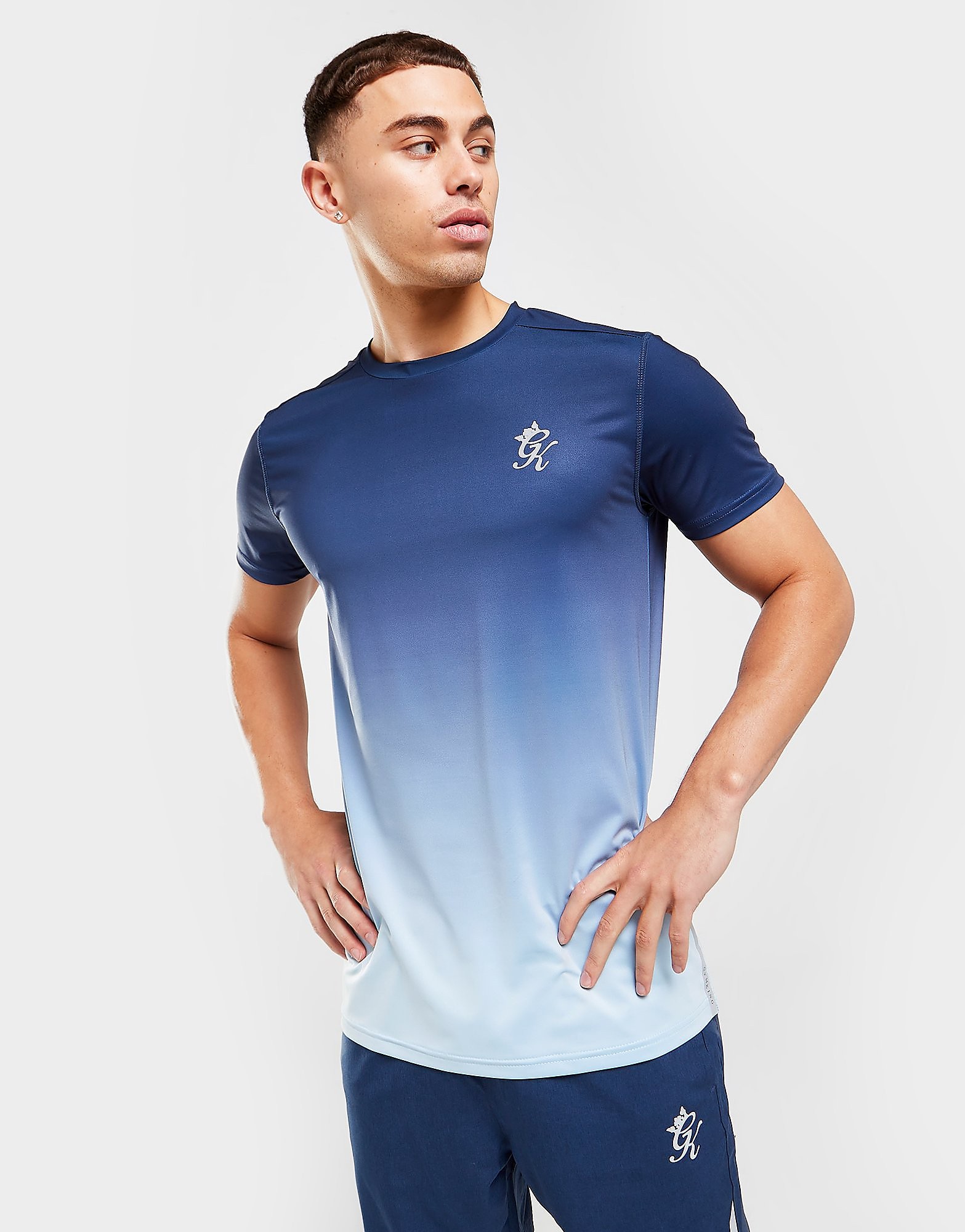 

Gym King Ombre Fade T-Shirt - Blue - Mens, Blue