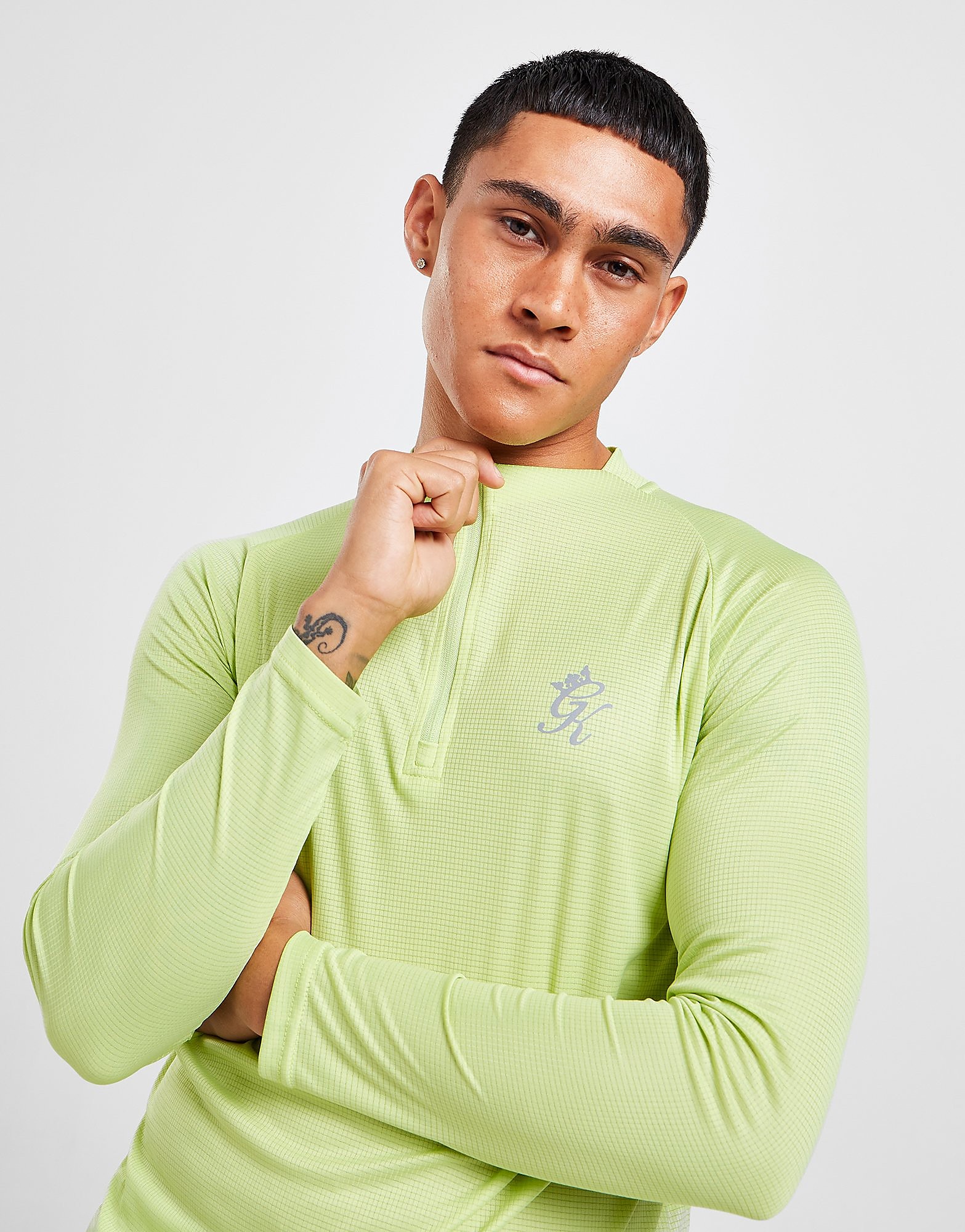 

Gym King Instinct 1/4 Zip Top - Green - Mens, Green