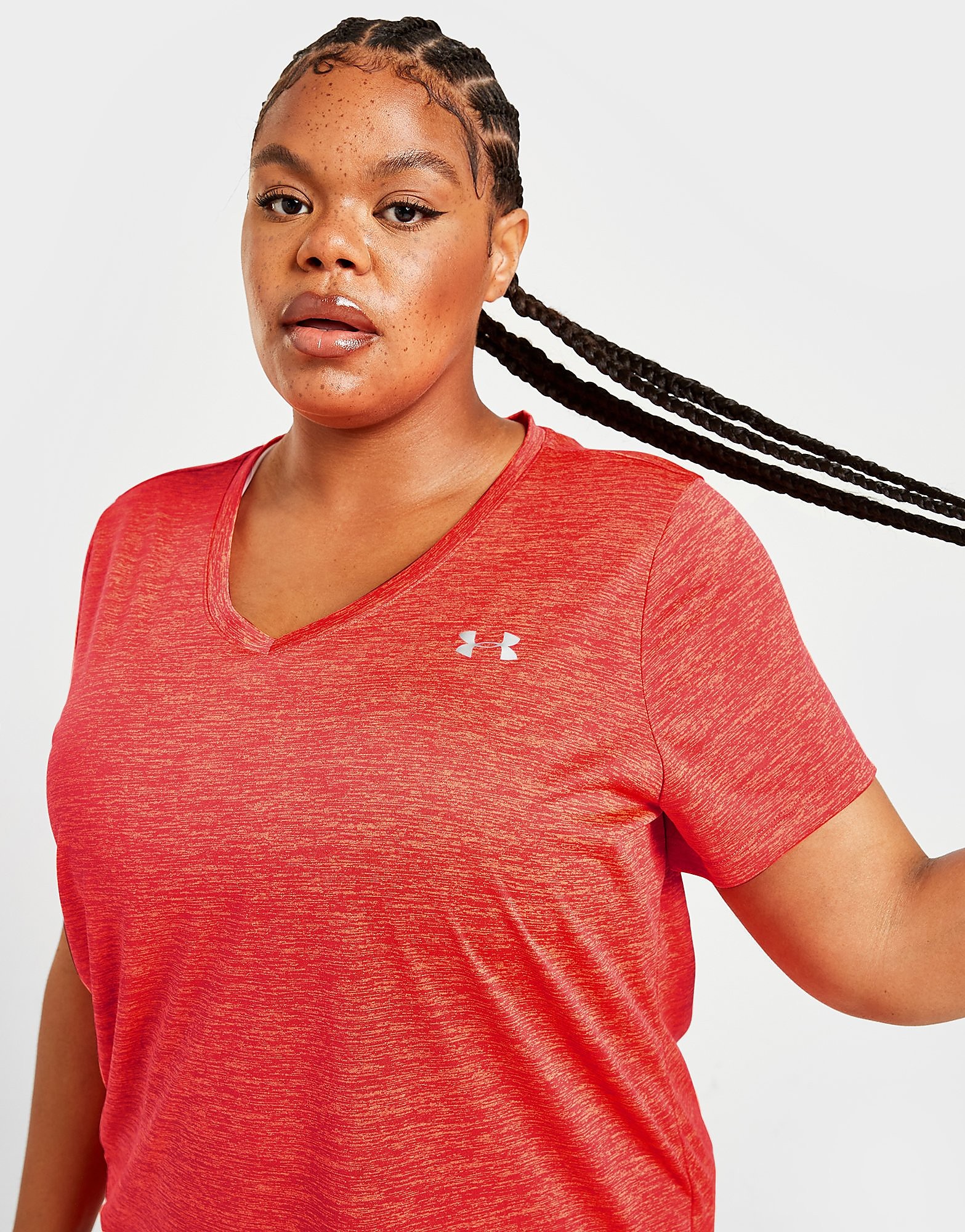 

Under Armour Tech Twist Plus Size Short Sleeve T-Shirt - Orange - Womens, Orange