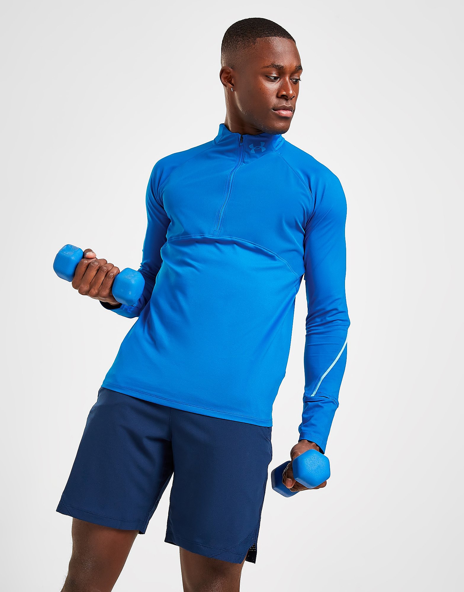 

Under Armour Qualifier 1/2 Zip Track Top - Blue - Mens, Blue