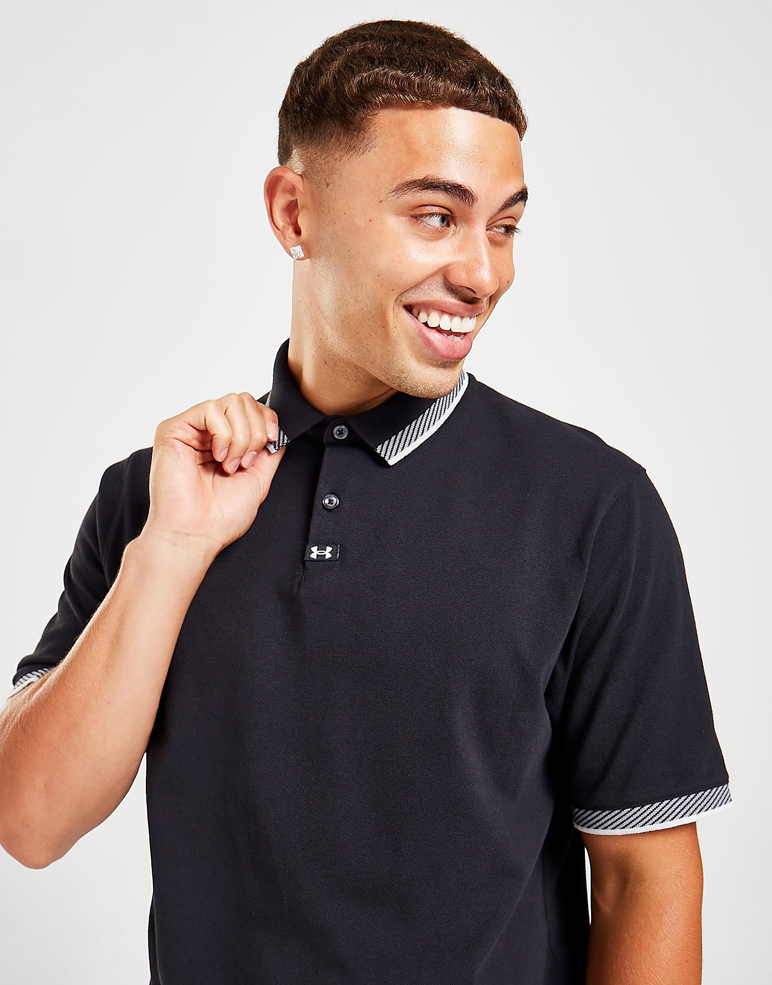 

Under Armour Golf Ace Polo Shirt - Black - Mens, Black