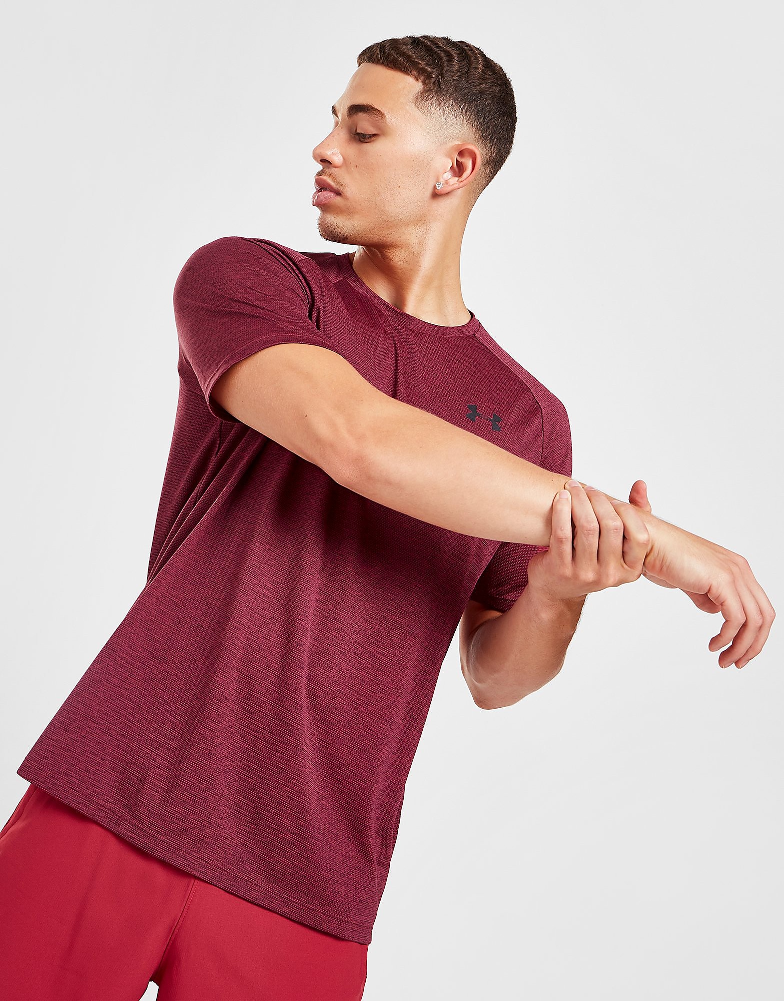 

Under Armour Tech 2.0 T-Shirt - Red/BLKROSE - Mens, Red/BLKROSE