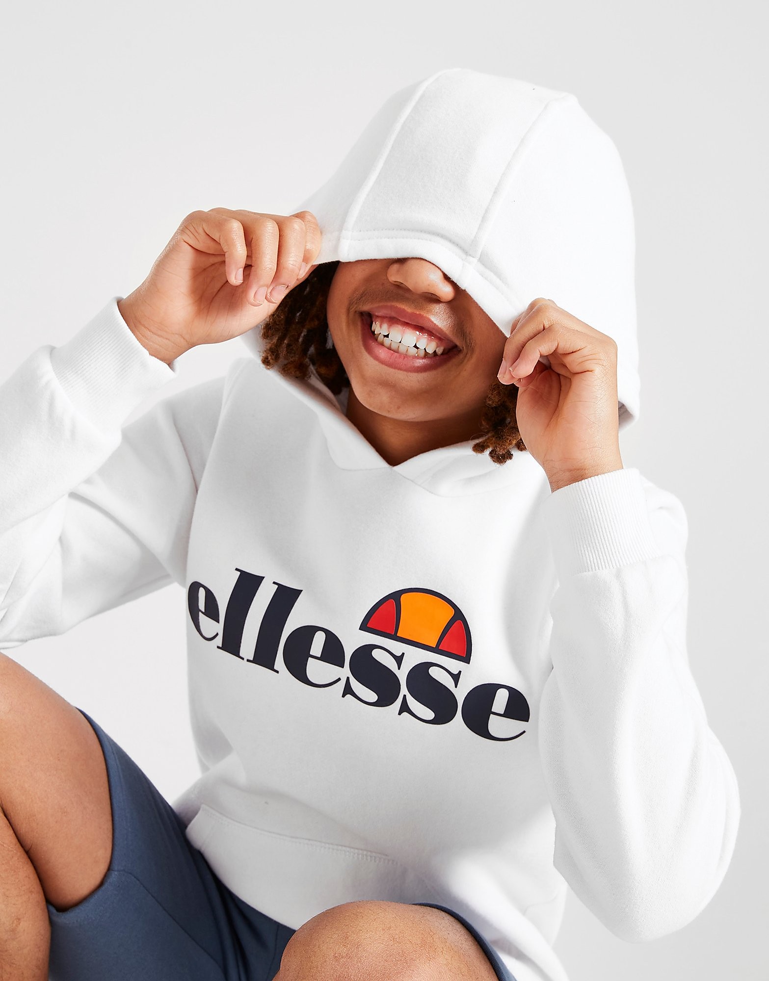 

Ellesse Logo Overhead Hoodie Junior - White - Kids, White