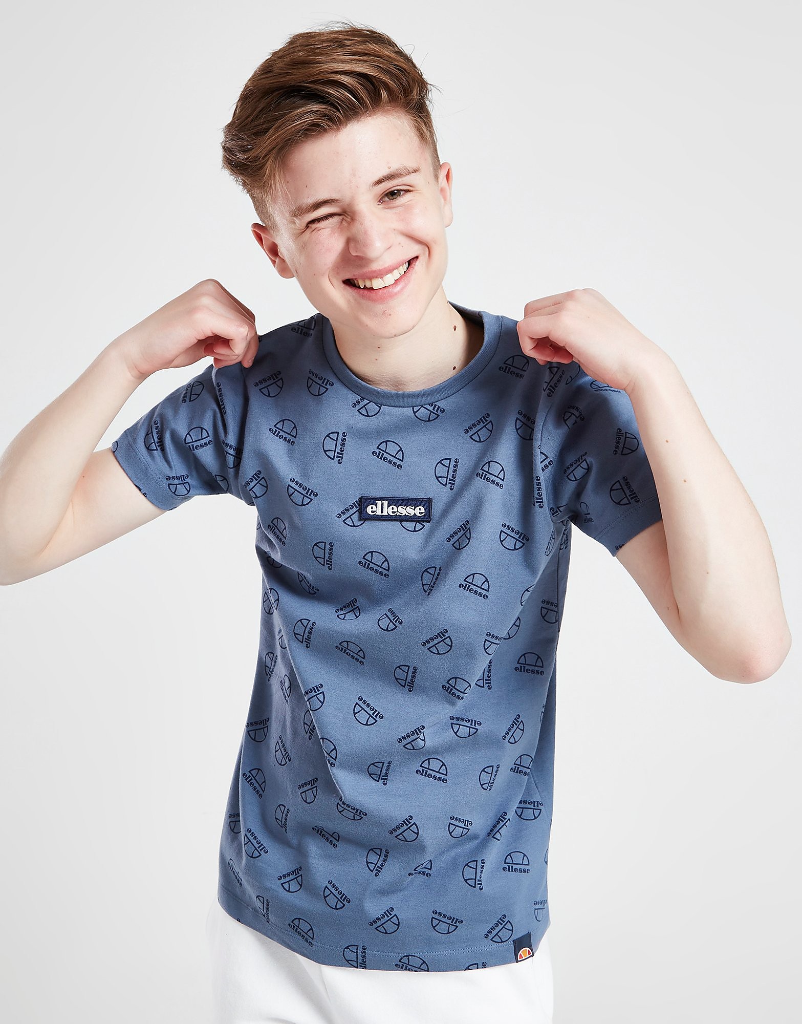 

Ellesse All Over Print T-Shirt Junior - Blue - Kids, Blue
