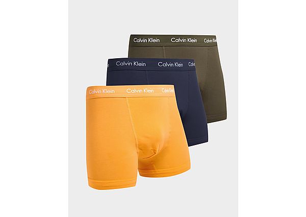 Calvin Klein Underwear 3 Pack Trunks - Multi/ORG/BLU/GRN - Mens, Multi/ORG/BLU/GRN