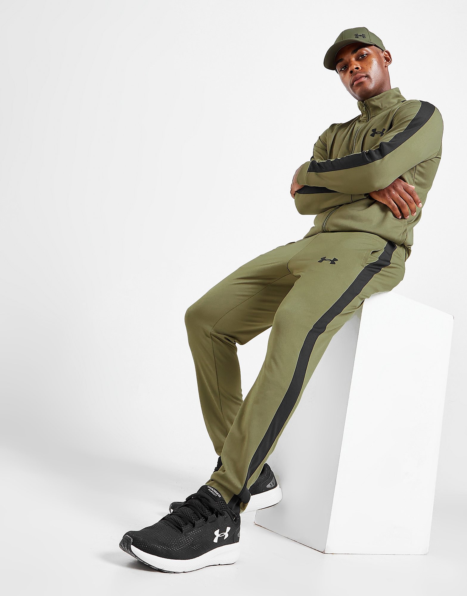 

Under Armour Poly Tracksuit - Green - Mens, Green