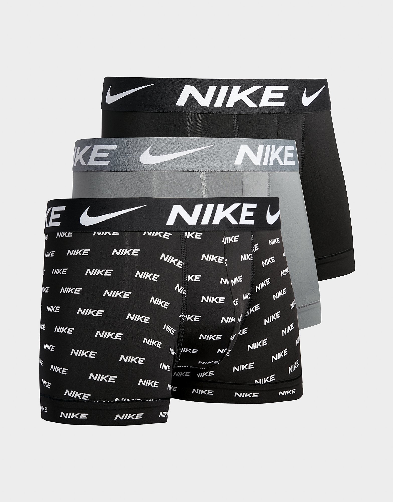 

Nike 3 Pack Trunks - Black/Grey - Mens, Black/Grey