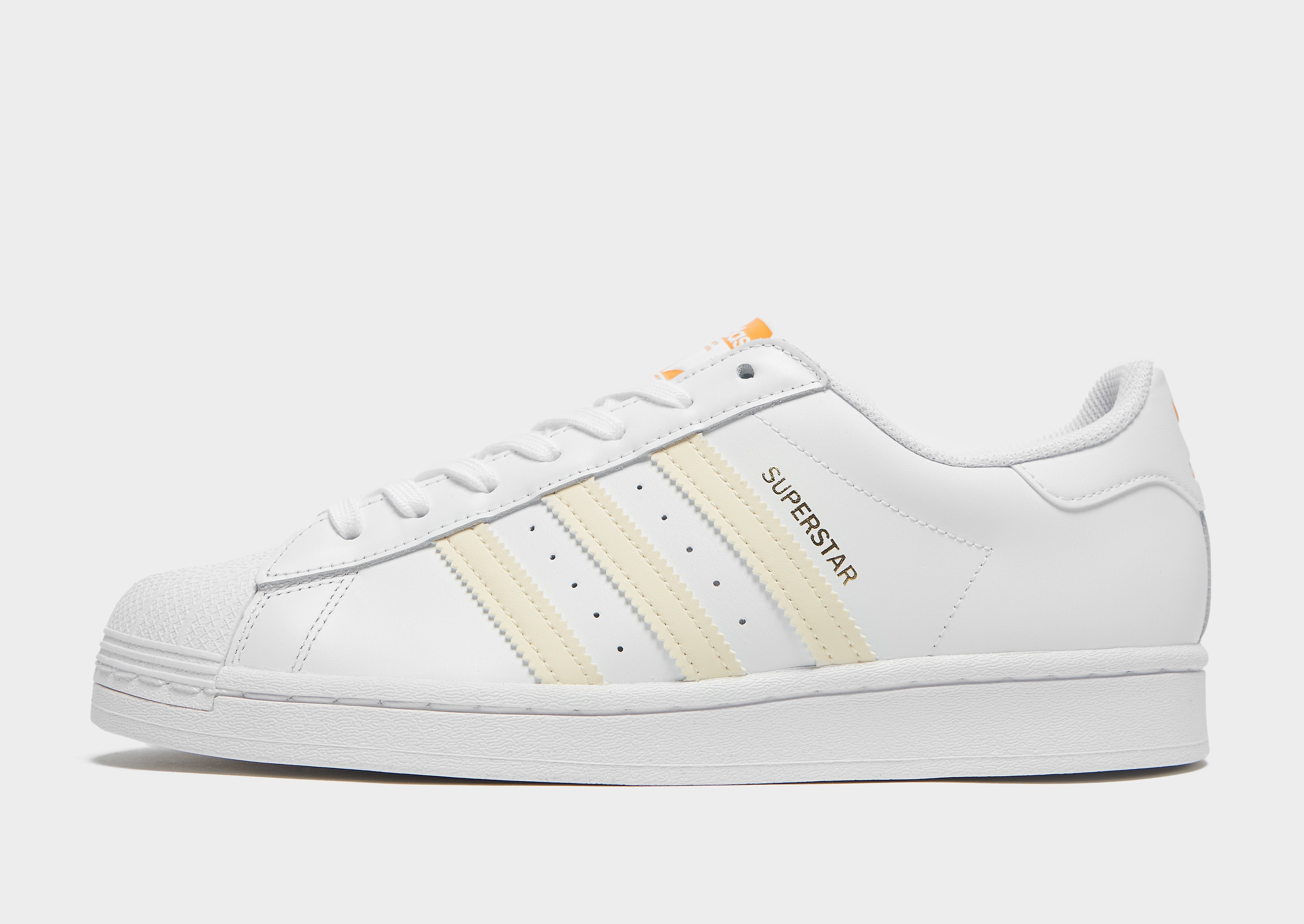 

adidas Originals Superstar - Cloud White / Ecru Tint / Orange Rush - Mens, Cloud White / Ecru Tint / Orange Rush