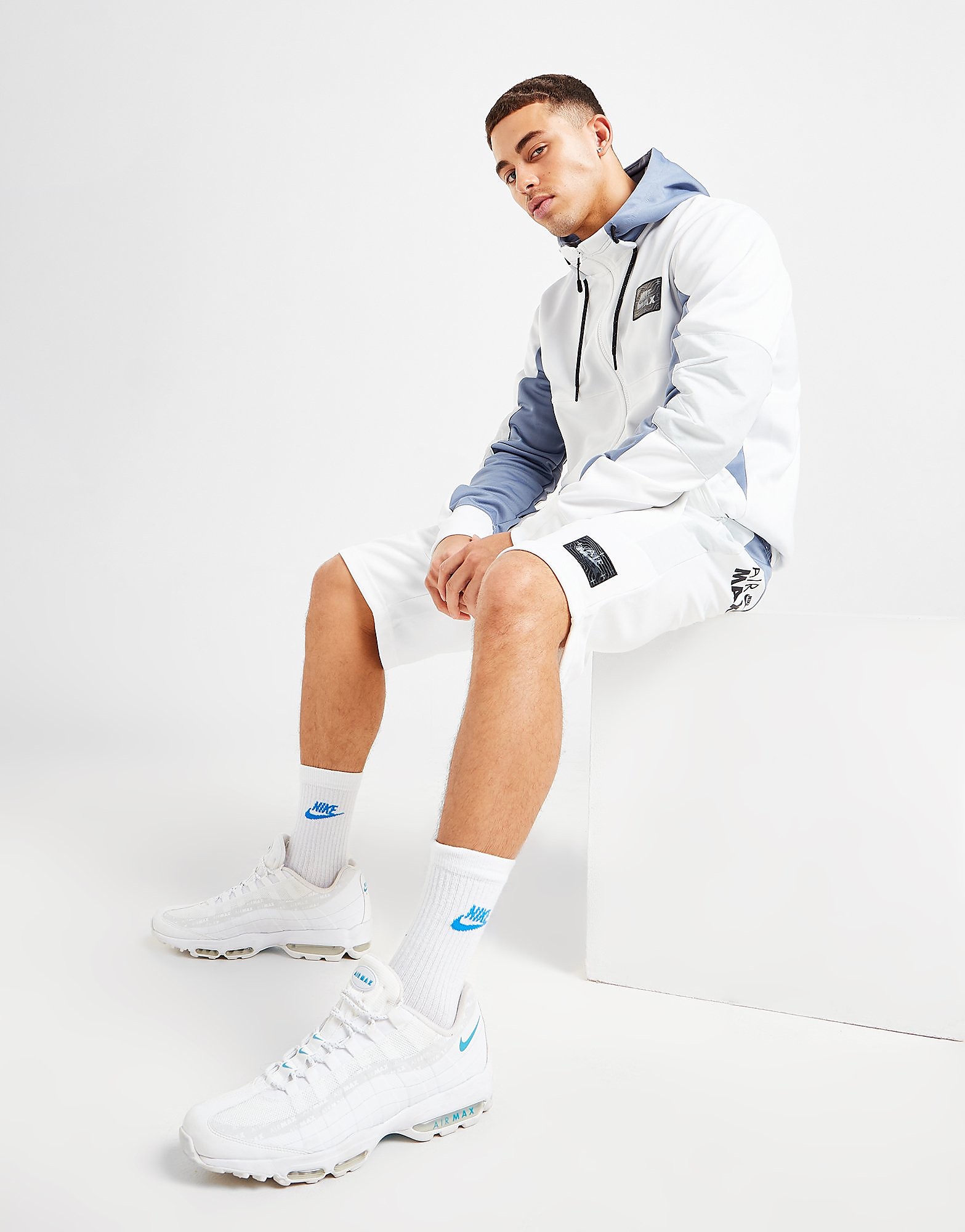 

Nike Air Max Shorts - Only at JD - White/Pure Platinum/Ashen Slate - Mens, White/Pure Platinum/Ashen Slate