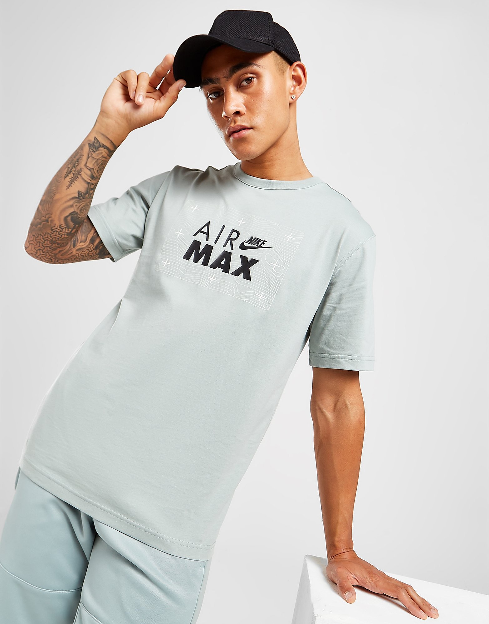 

Nike Air Max Short Sleeve T-Shirt - Only at JD - GREEN - Mens, GREEN