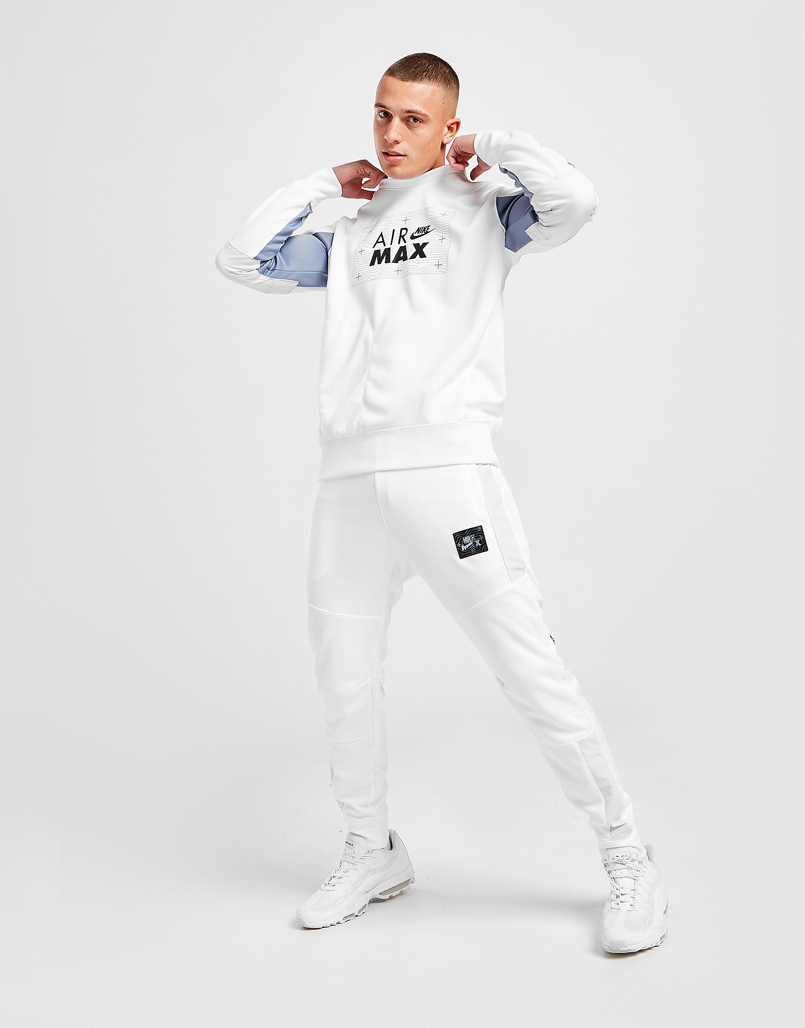 

Nike Sportswear Air Max Track Pants - Only at JD - White/Ashen Slate/Pure Platinum - Mens, White/Ashen Slate/Pure Platinum
