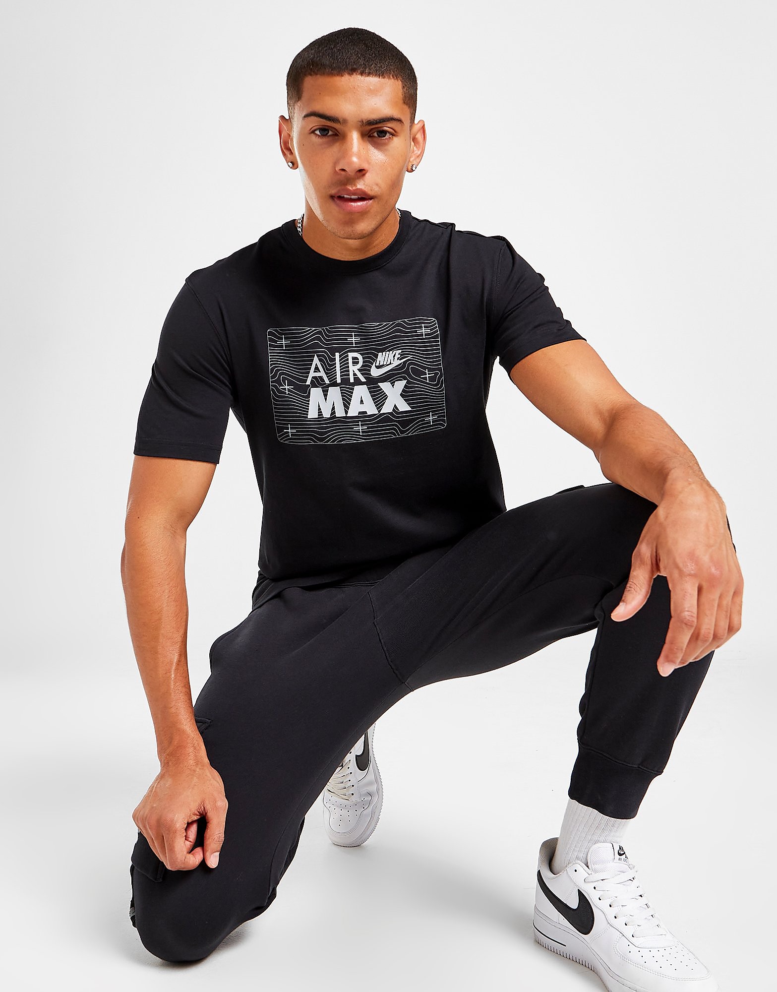 

Nike Air Max Short Sleeve T-Shirt - Only at JD - Black - Mens, Black